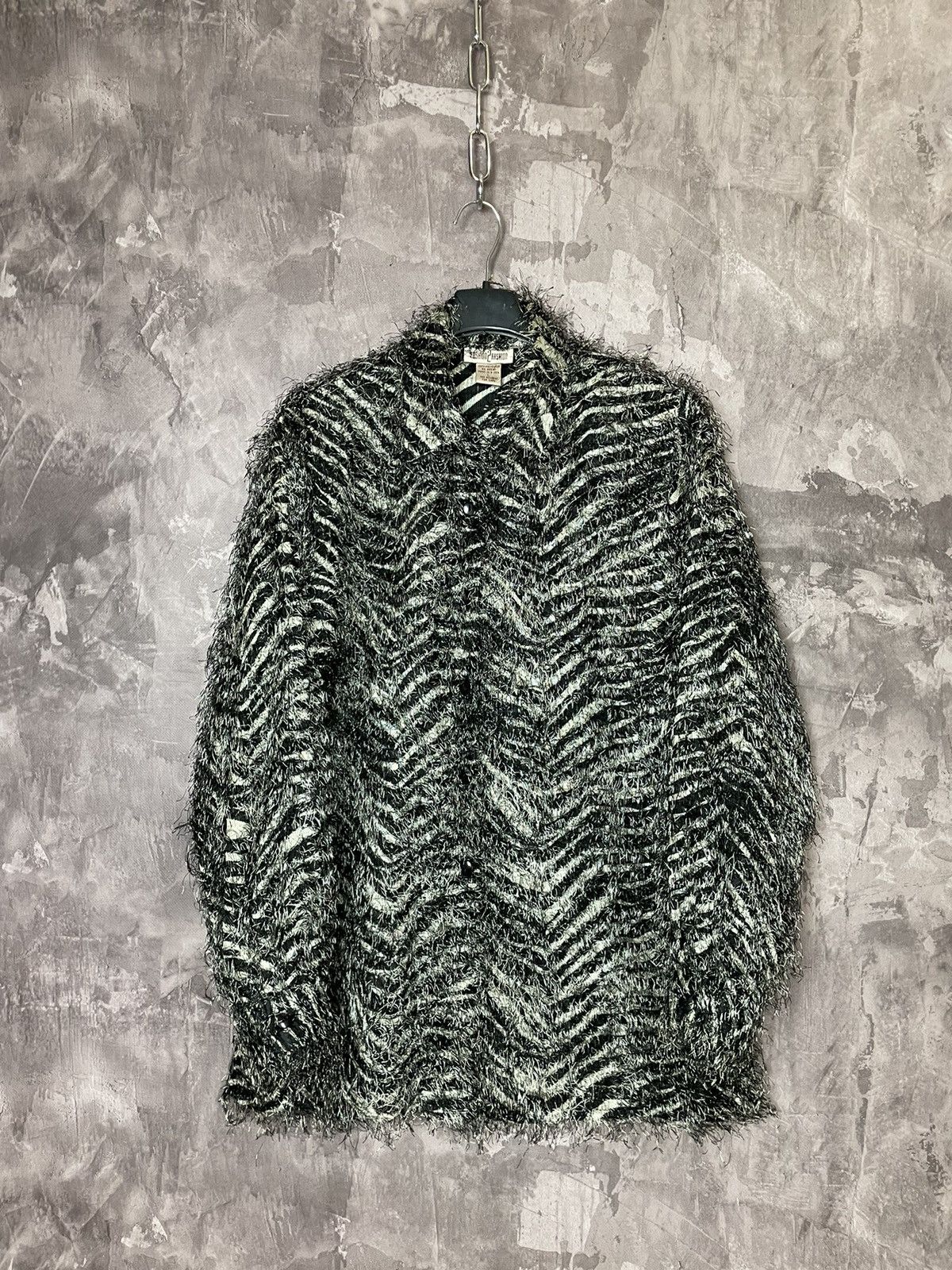 Vintage Avant Garde Vintage Fur Faux Jacket y2k Size L / US 10 / IT 46 - 1 Thumbnail
