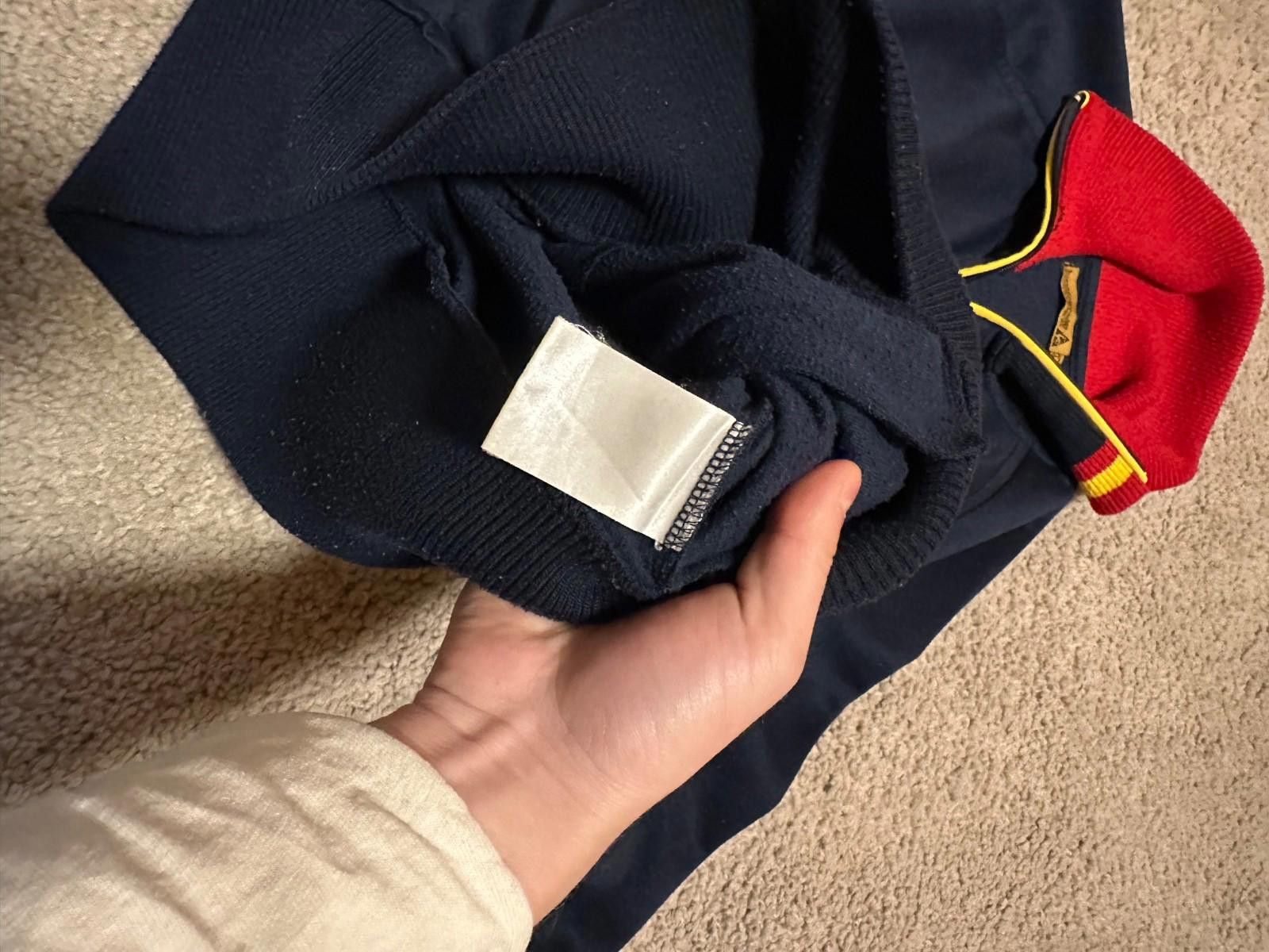 Le Coq Sportif 1989-90 Spain Le Coq Sportif Football Track Jacket Sz L Size US L / EU 52-54 / 3 - 7 Thumbnail