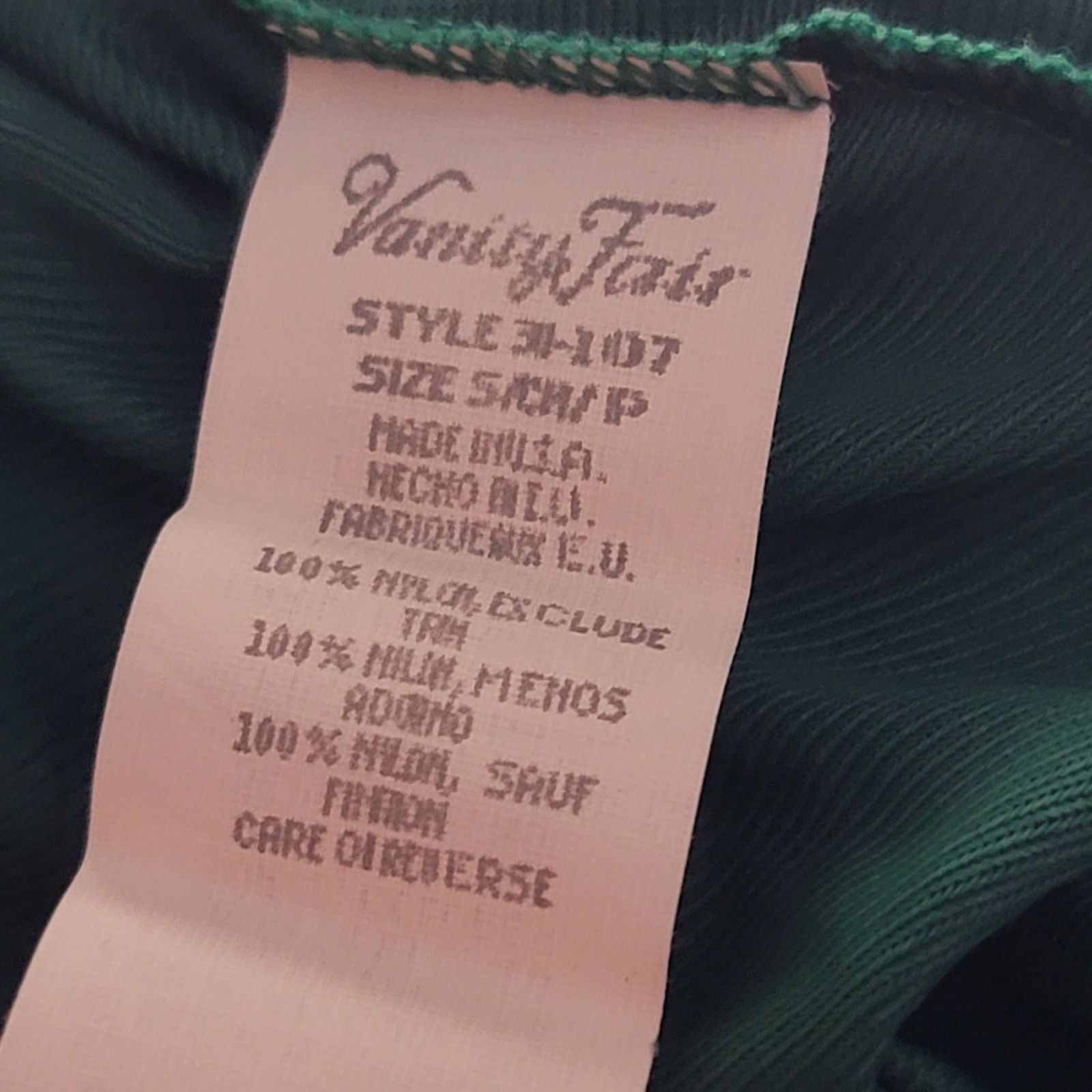 Vintage Vintage Emerald Green Lingerie Nightgown Size ONE SIZE - 7 Thumbnail