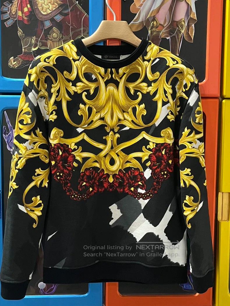 Versace Versace Printed sweatshirt Size US L / EU 52-54 / 3 - 1 Thumbnail