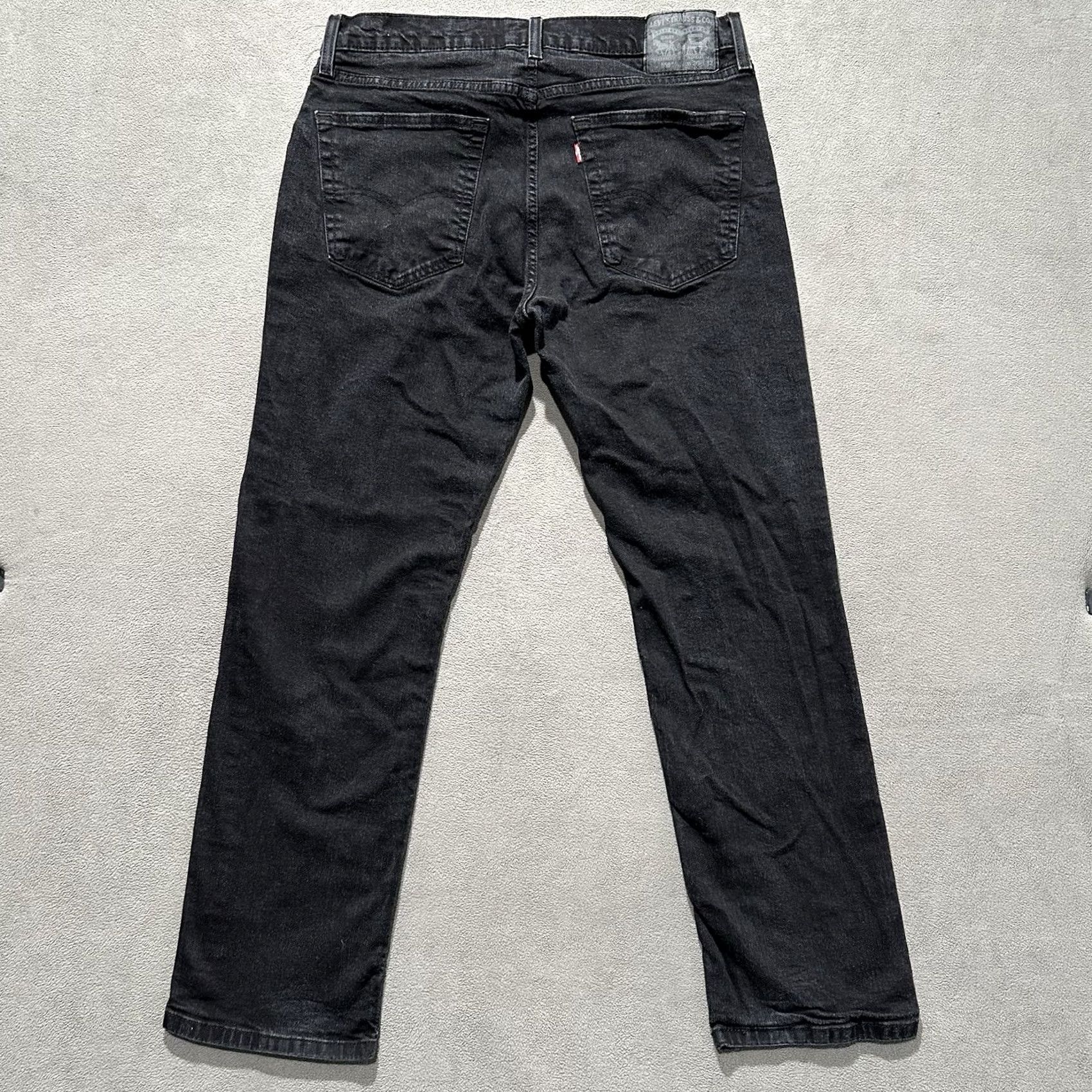 Levi's Levi's Jeans Mens Black Denim Relaxed Fit Straight Leg Stretch 36x32 Size US 36 / EU 52 - 2 Thumbnail