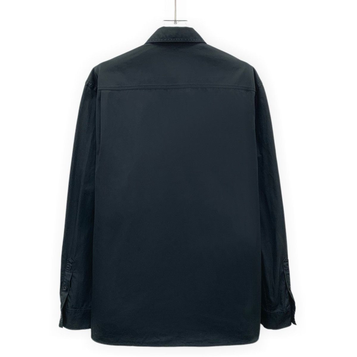 Burberry Burberry Black Pocket Design Cotton Long Sleeve Shirt K26WX Size US M / EU 48-50 / 2 - 2 Thumbnail