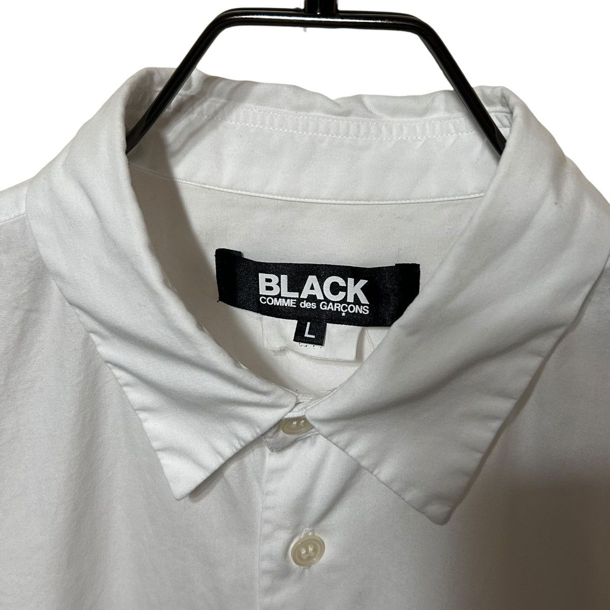 Comme des Garcons 638 BLACK Comme Des Garcons long shirt men casual L cotton Size US L / EU 52-54 / 3 - 4 Thumbnail