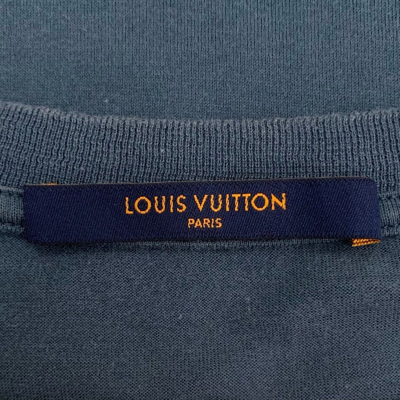 Louis Vuitton Louis Vuitton Logo Embroidered Round-Neck Blue Cotton Short- Size US XS / EU 42 / 0 - 2 Thumbnail