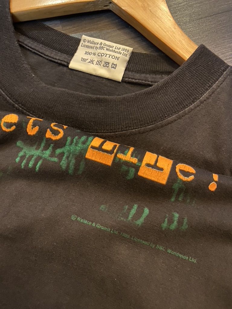 Vintage 1989 Vintage BBC Aardman Gromit Gets Life Promo T Shirt Size US L / EU 52-54 / 3 - 5 Thumbnail