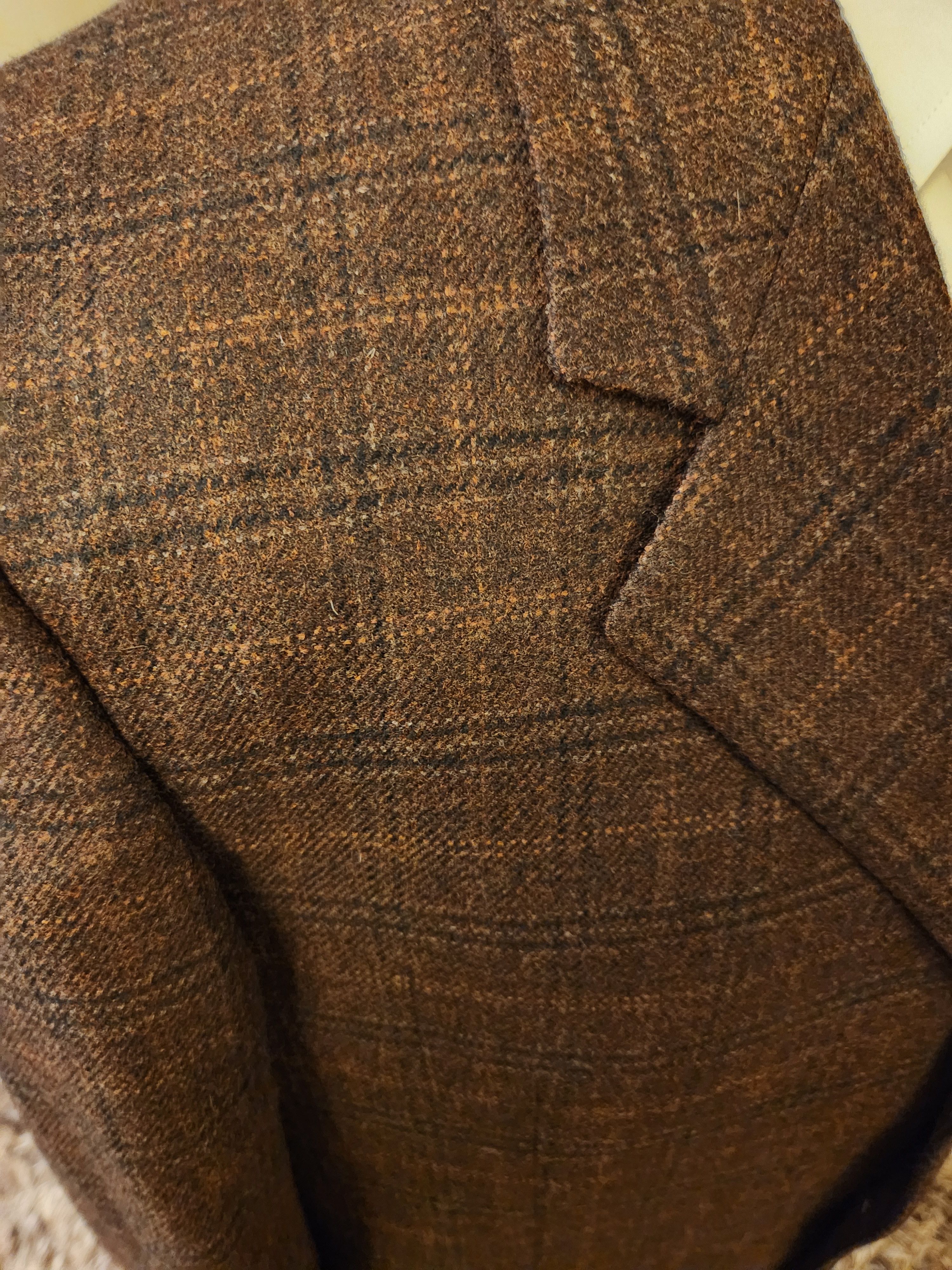 Samuelsohn Vintage Wool/Cashmere 3 Button Plaid Blazer Size 46R - 3 Thumbnail