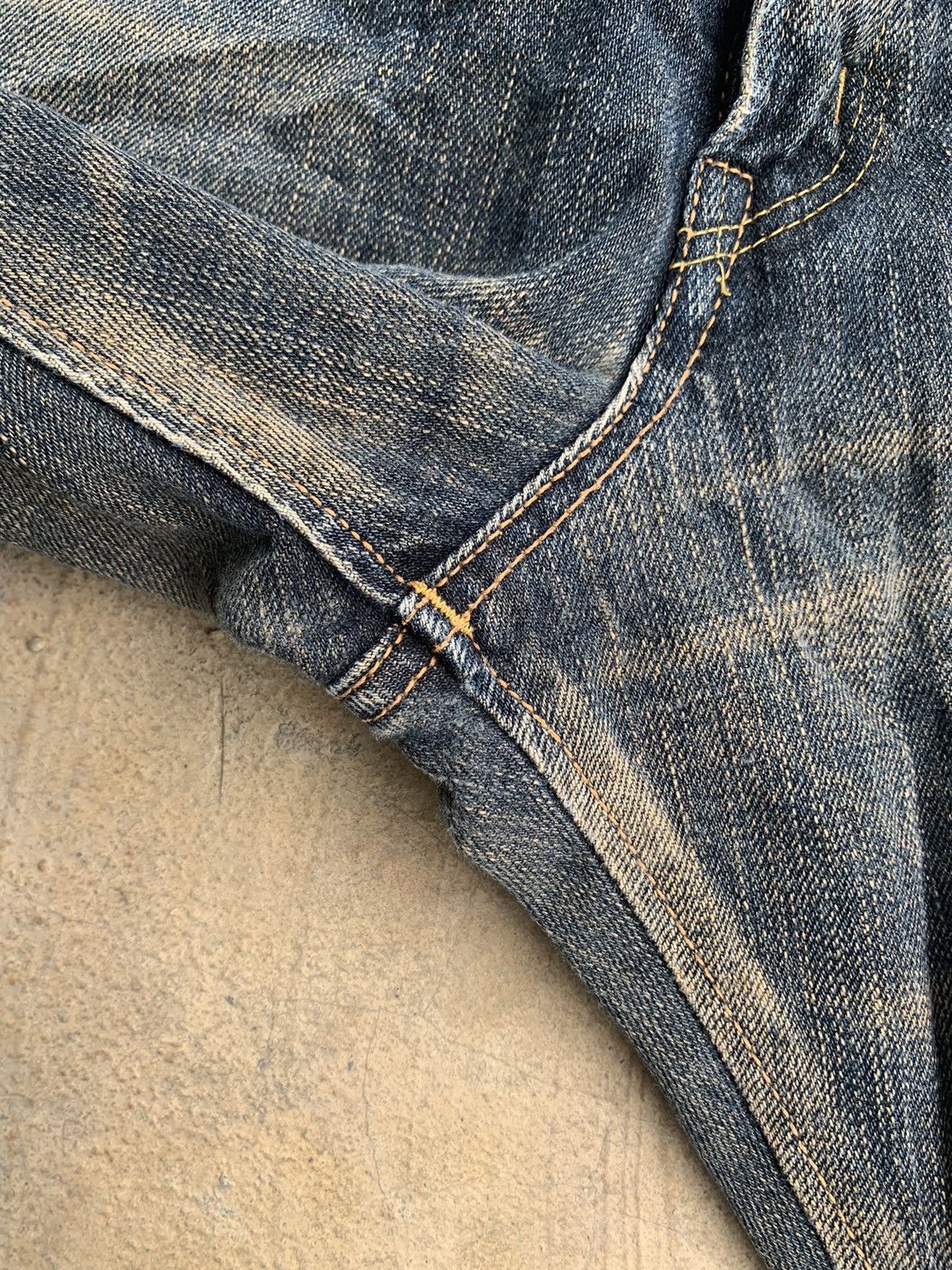 Edwin × Japanese Brand × Vintage Vintage Edwin 505z Selvedge Distressed Denim Size US 35 - 11 Thumbnail