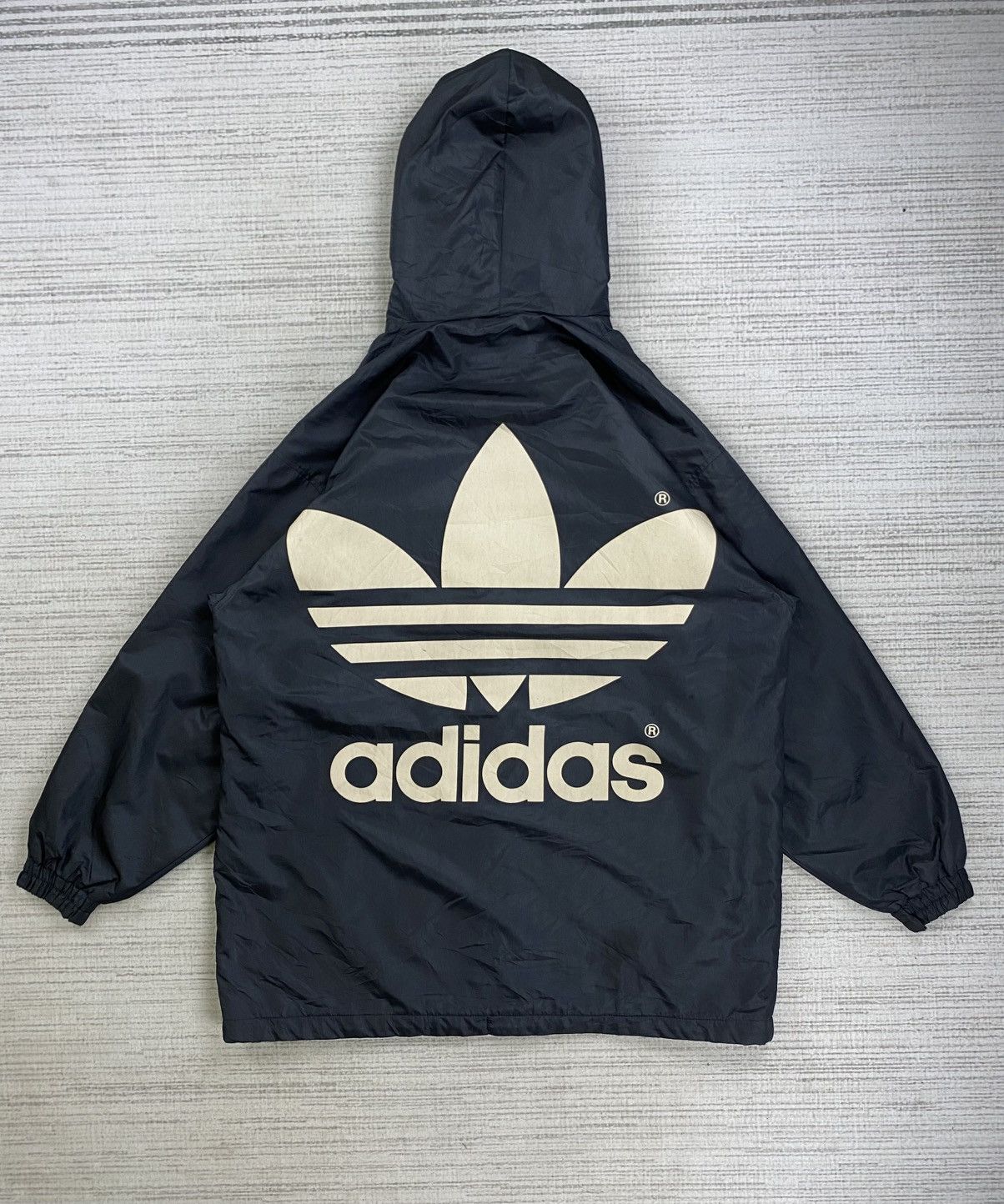 Adidas × Japanese Brand × Vintage Vintage Aiddas Fullbutton Long Coat Jacket Size US XL / EU 56 / 4 - 1 Thumbnail