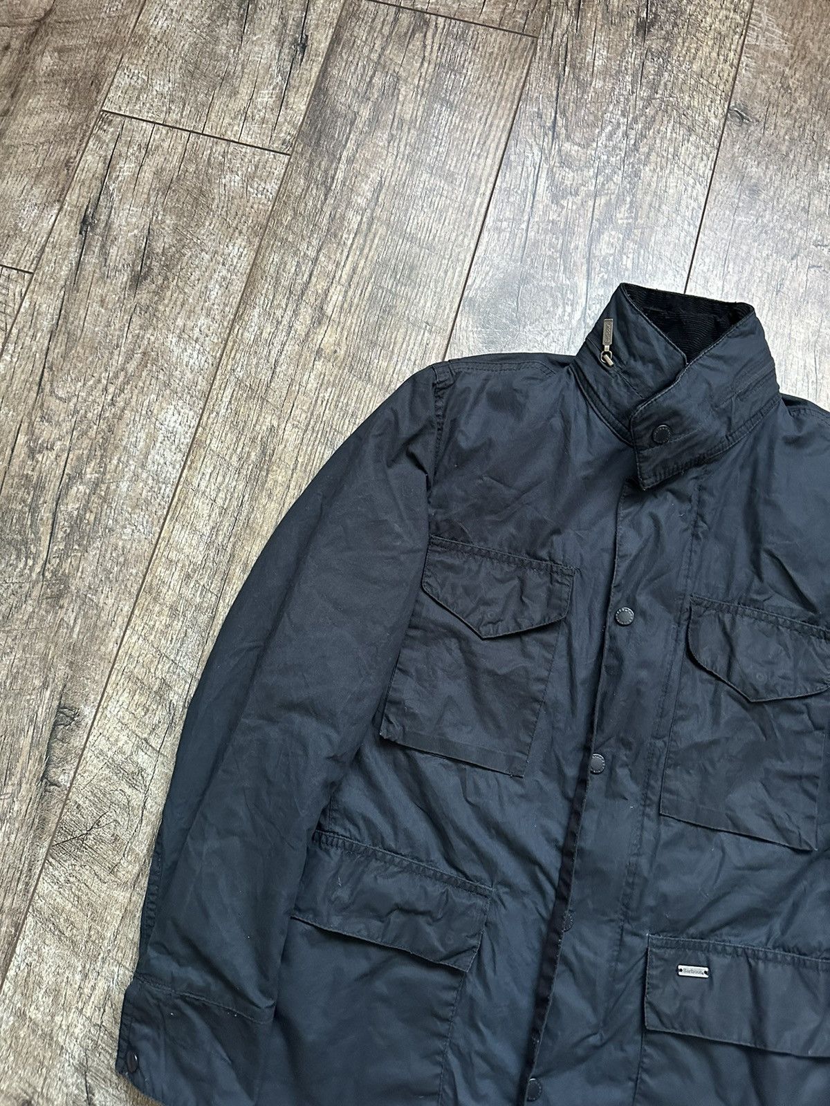 Barbour Vintage Barbour Tailored Sapper Waxed Jacket Size US S / EU 44-46 / 1 - 3 Thumbnail