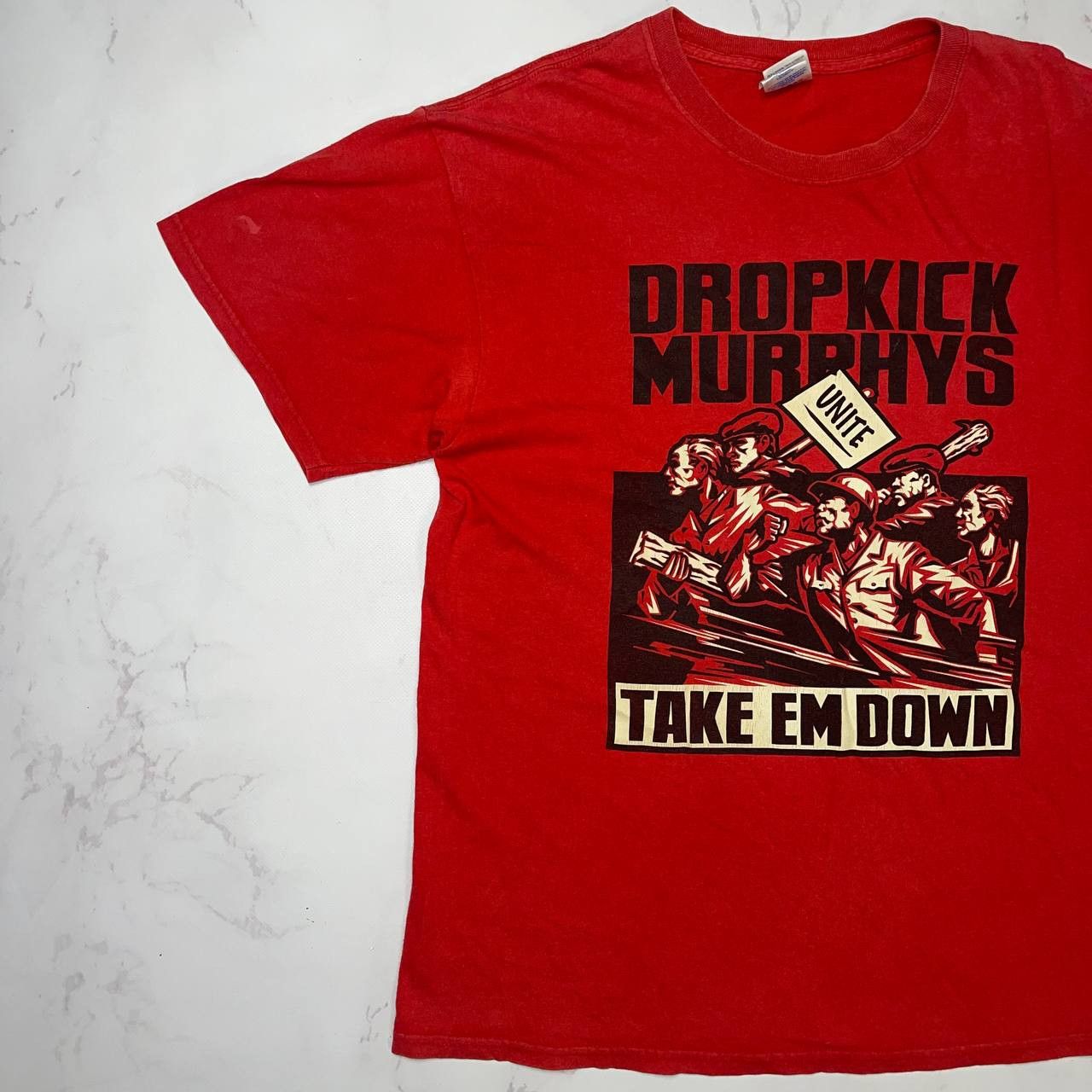 Gildan Vintage Dropkick Murphys Take Em Down Double Side Punk Rock Size US L / EU 52-54 / 3 - 2 Thumbnail