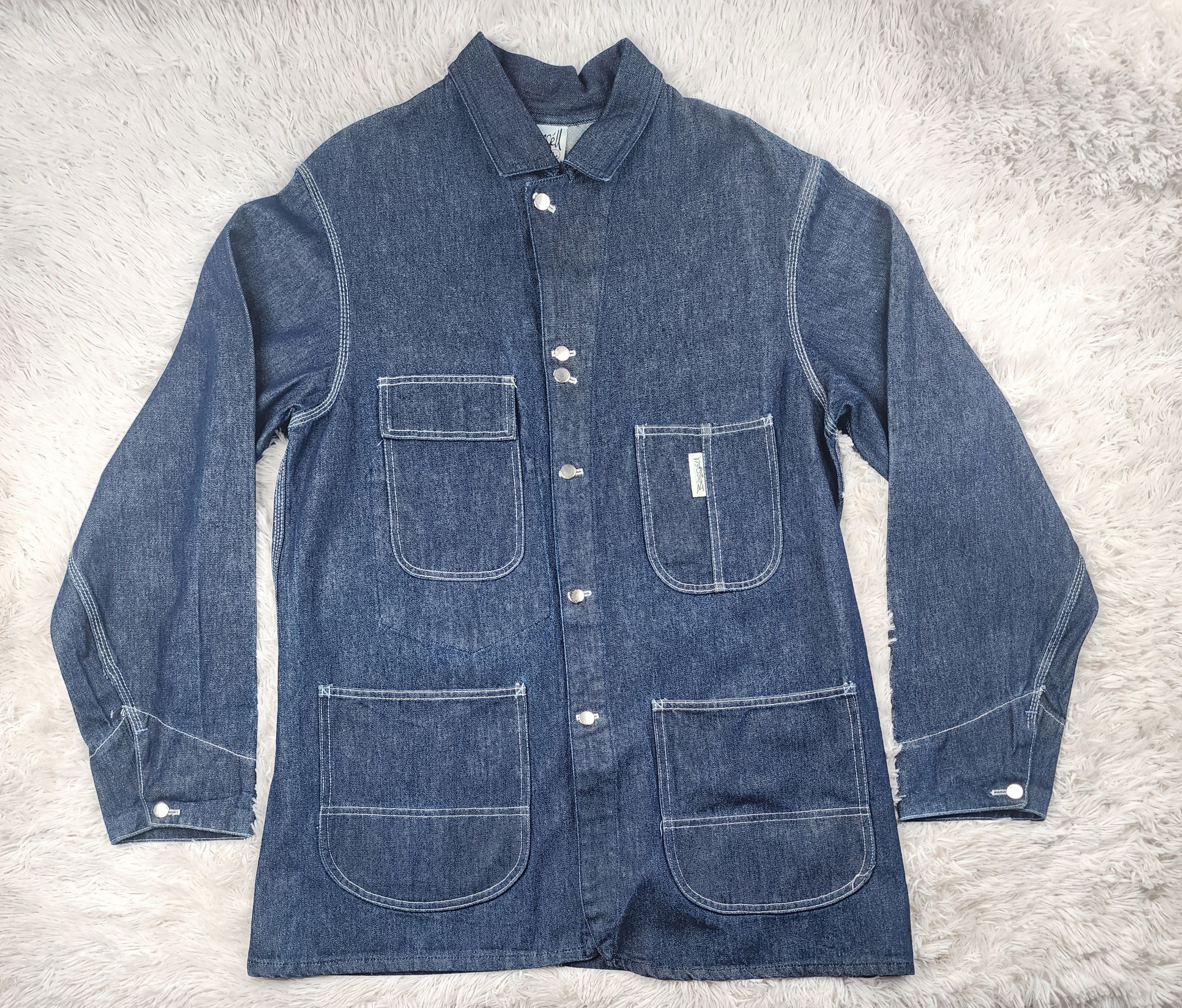 Other Vintage Bessell U.S.A denim buttoned overcoat Size US L / EU 52-54 / 3 - 1 Thumbnail