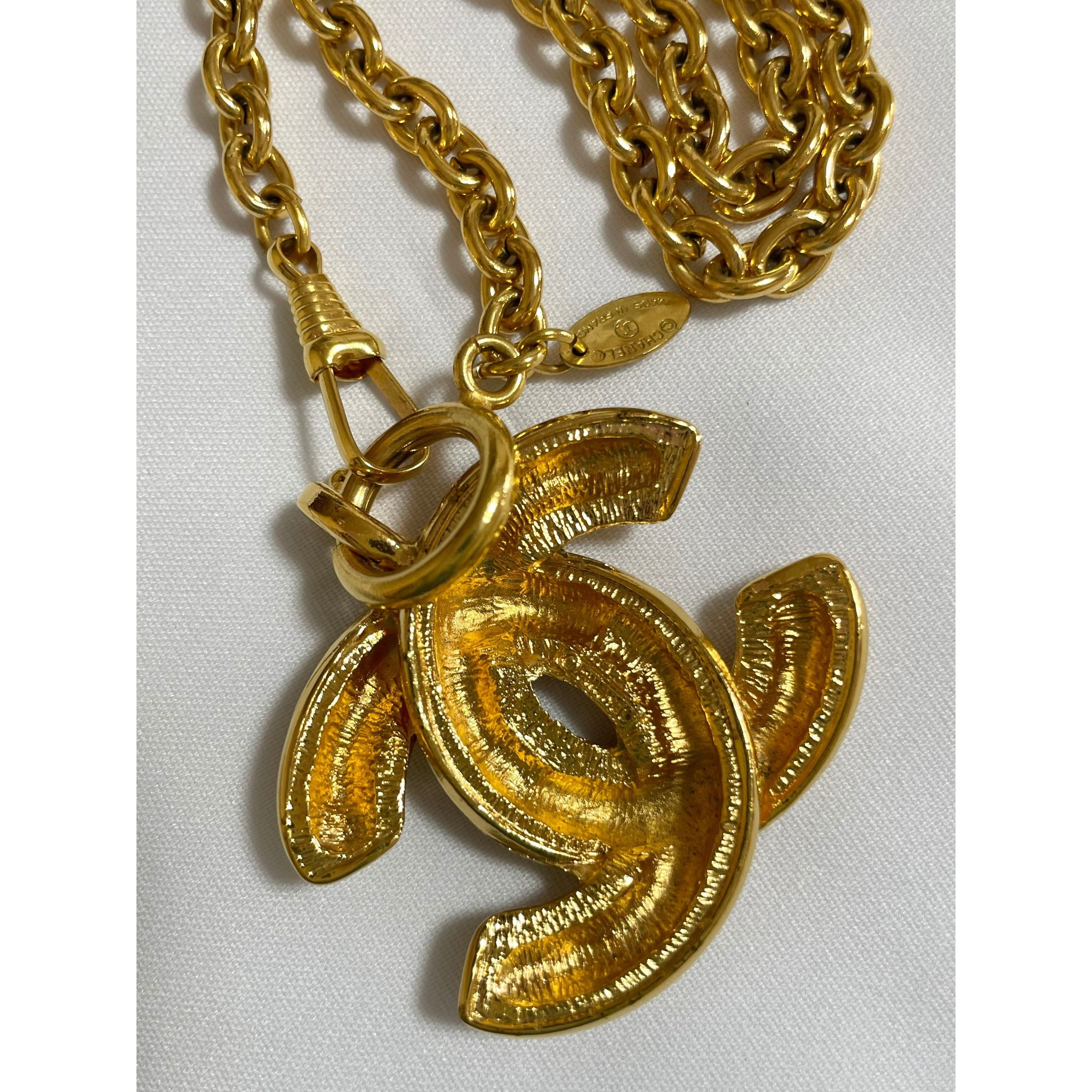 Chanel MINT. Vintage CHANEL classic chain necklace with cc mark Size ONE SIZE - 4 Thumbnail