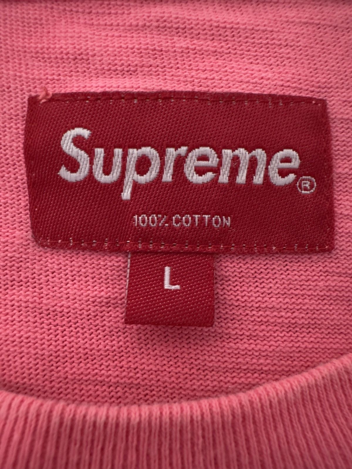 Supreme Supreme Pink Short Sleeve Tee Pocket Box Logo Size US L / EU 52-54 / 3 - 3 Thumbnail