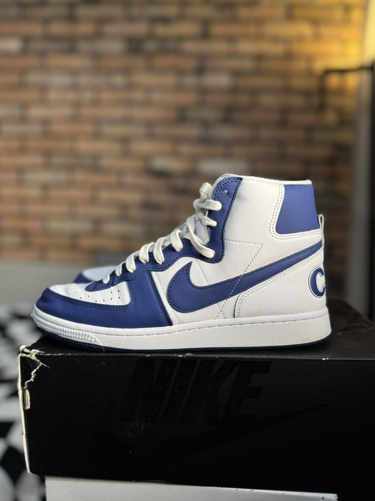 Comme des Garcons Homme Plus × Nike CDG NIKE DOVER STREET MARKET DSM TERMINATOR BLUE SNEAKERS Size US 10 / EU 43 - 6 Thumbnail