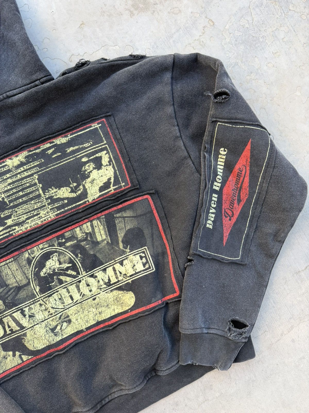 Other Daven Homme Ramone Patch Hoodie – Distressed Large Size US L / EU 52-54 / 3 - 7 Thumbnail