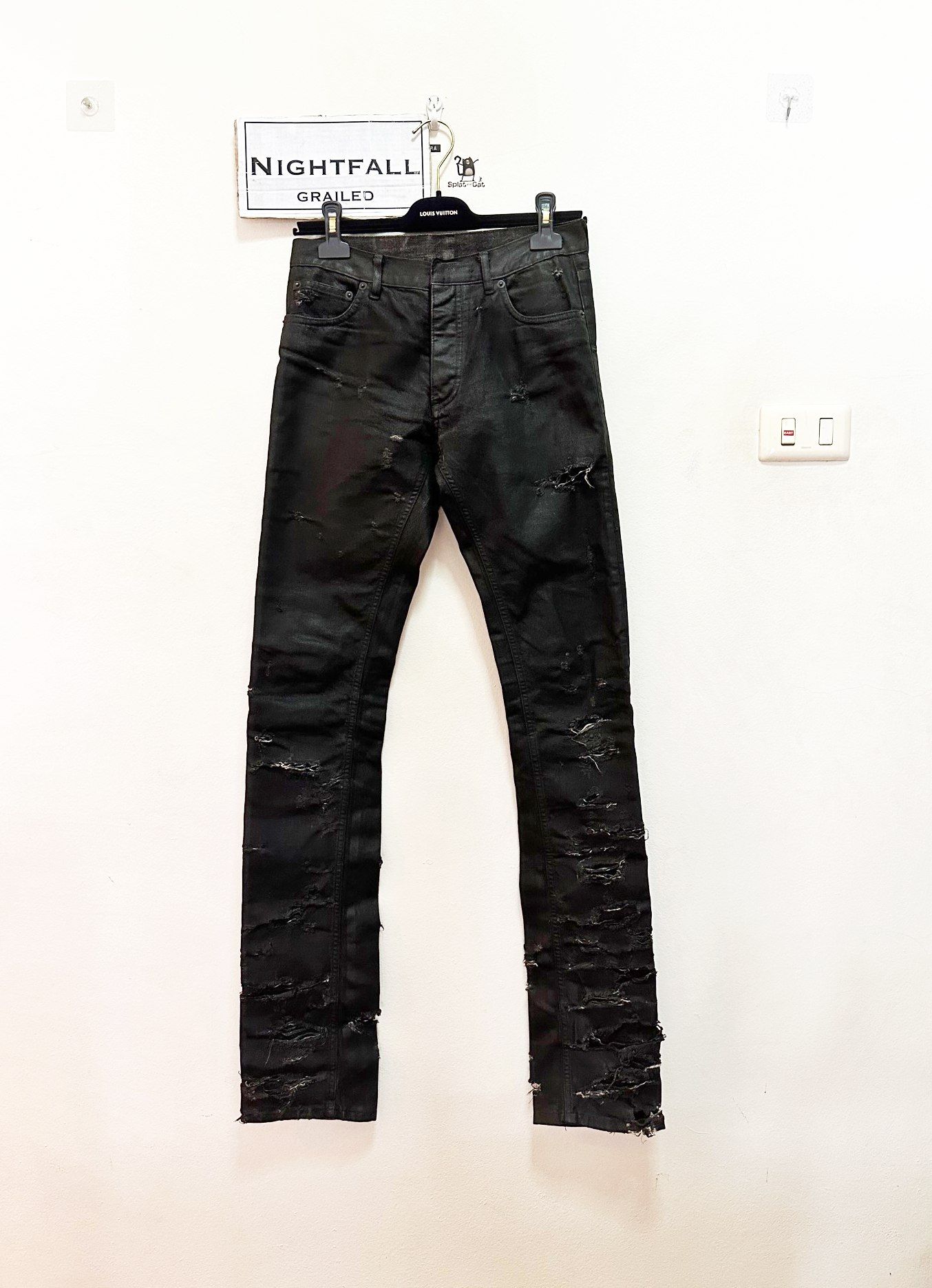 Dior [FINAL PRICE] Dior Homme SS04 Destroyed Waxed Jeans | Grailed