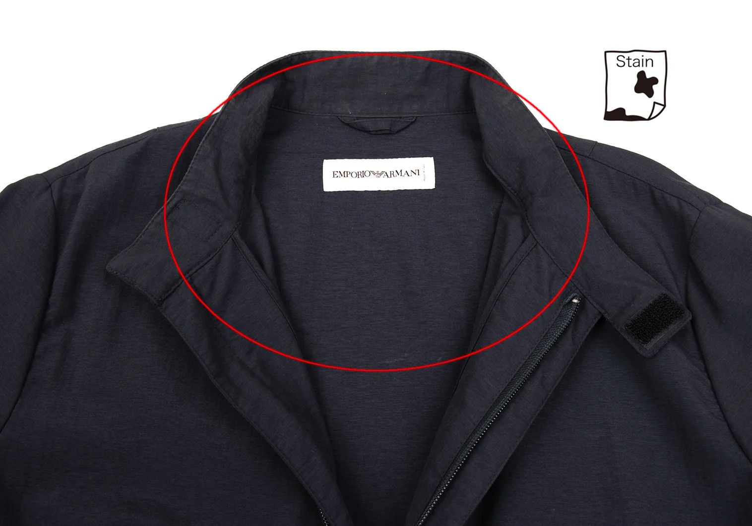 Emporio Armani Nylon Swing Top in Navy, Size 46 Size US S / EU 44-46 / 1 - 4 Thumbnail