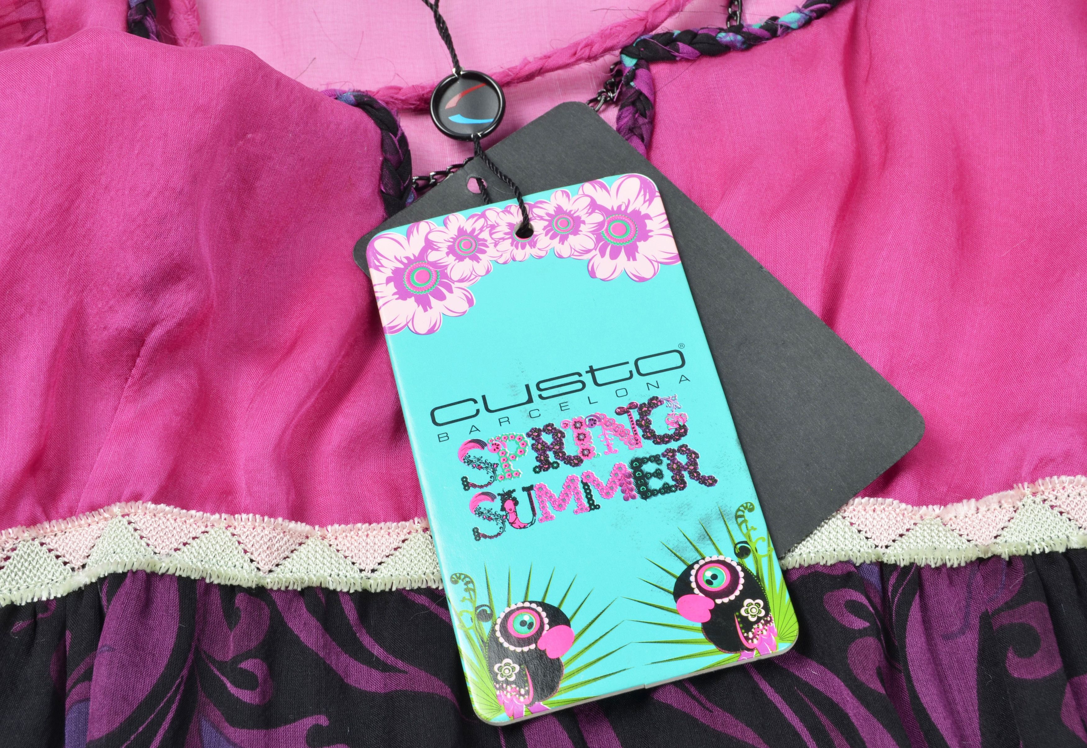 Custo Barcelona × Vintage Custo Barcelona Vintage Y2K Boho Silk Mini Dress Size S / US 4 / IT 40 - 7 Thumbnail