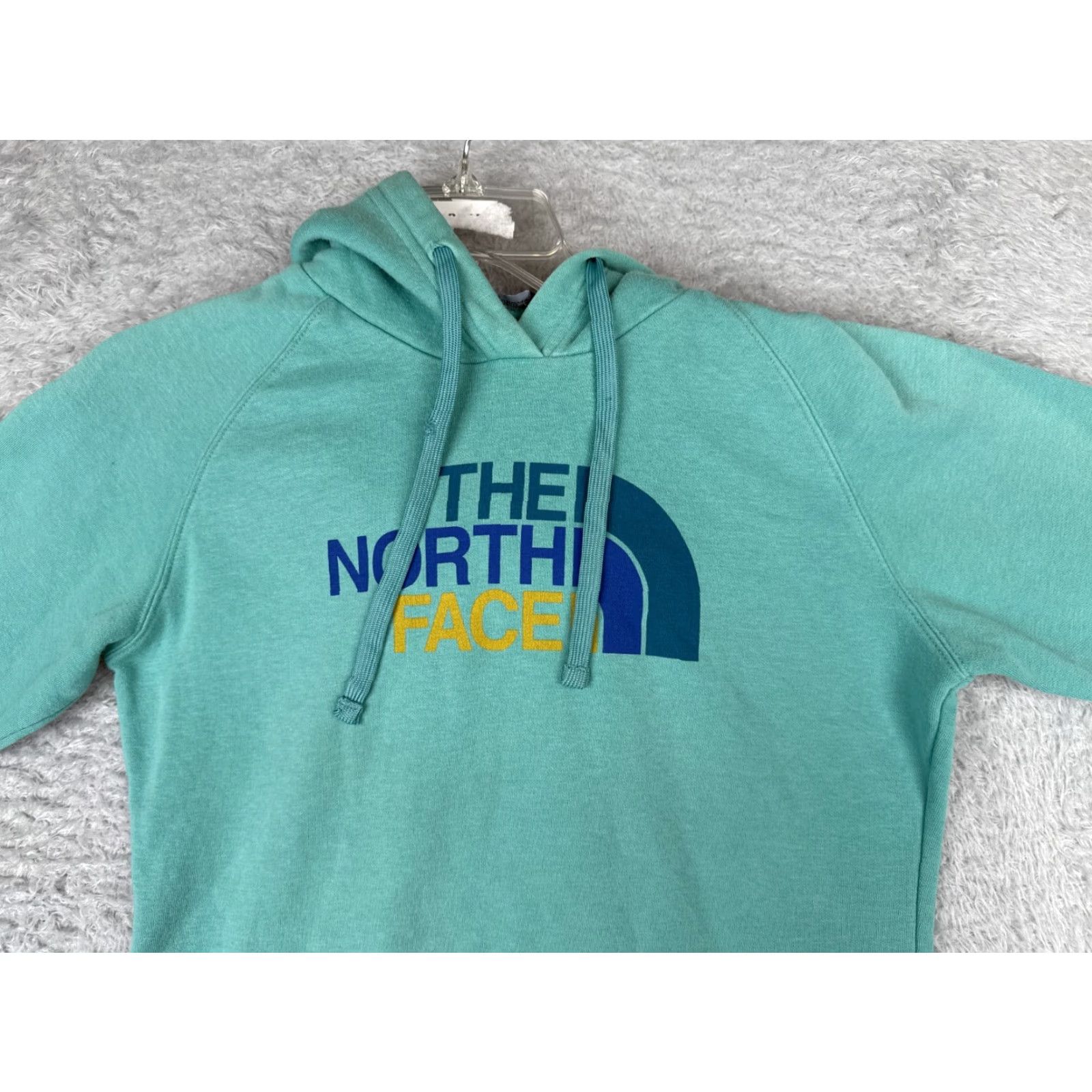 The North Face The North Face Hoodie Womens Small Teal Pullover Cotton Jersey Size S / US 4 / IT 40 - 4 Thumbnail