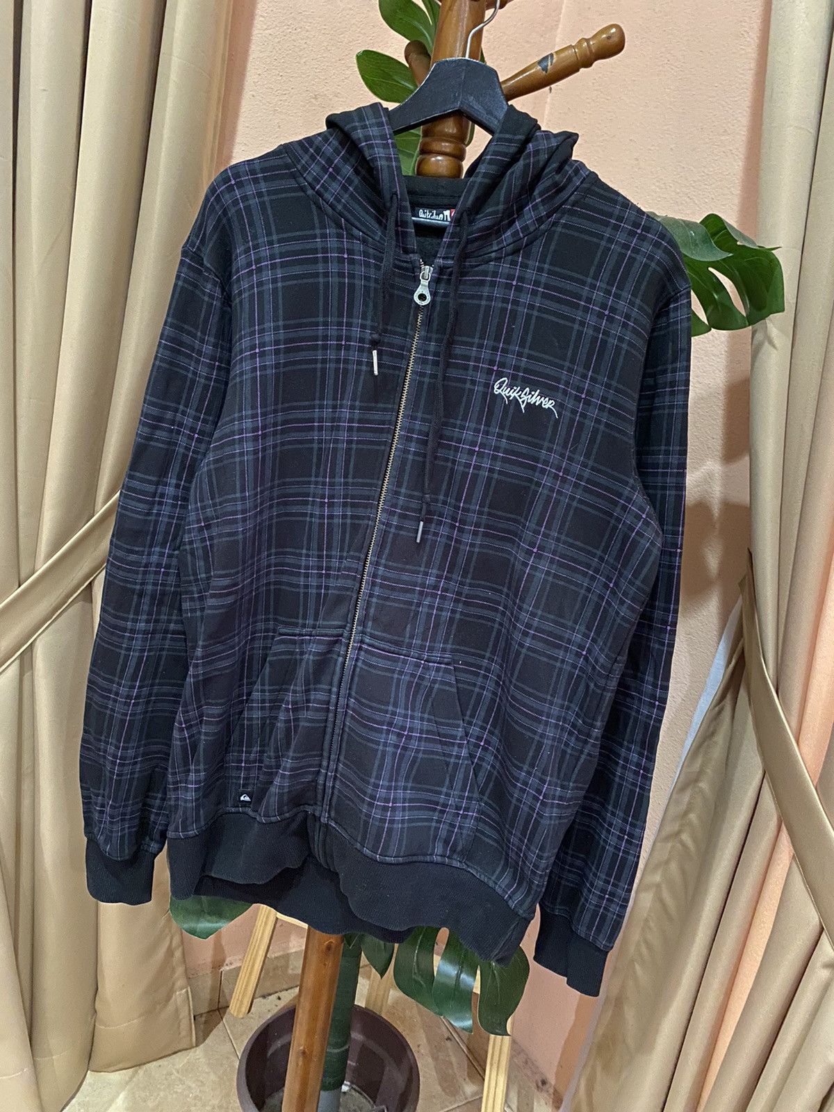 Quiksilver QUICKSILVER PLAID HOODIE Size US M / EU 48-50 / 2 - 4 Thumbnail