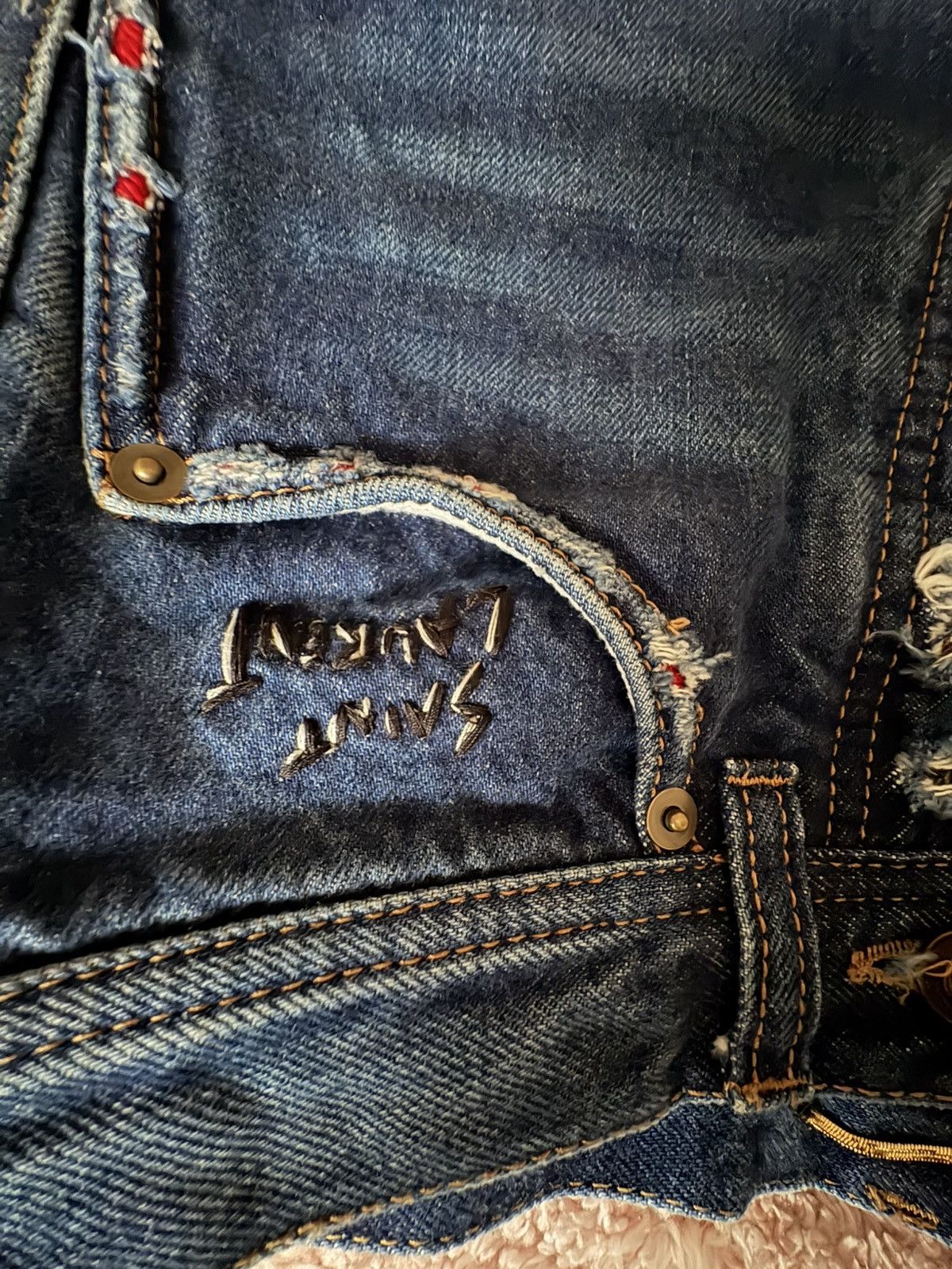 Saint Laurent Paris Saint Laurent Jeans Paris Size 24" / US 00 / IT 34 - 1 Thumbnail