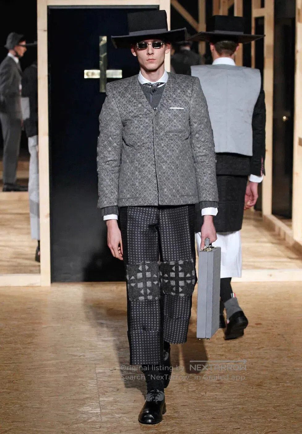 Thom Browne thom browne quilted embroidered blazer jacket. Size US M / EU 48-50 / 2 - 9 Thumbnail