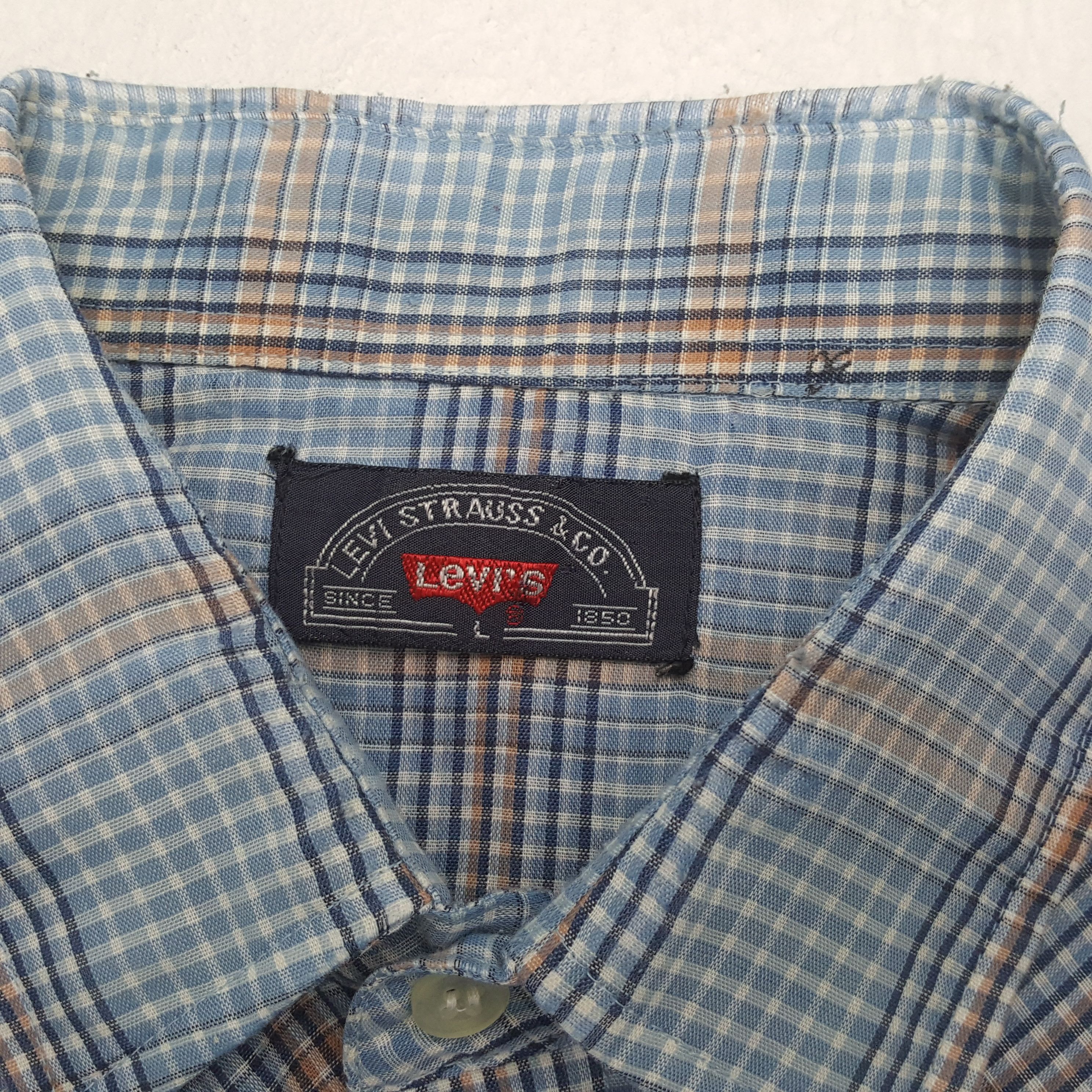 Levi's Vintage Levi's Big E Snap Western Style Shirt RR10 Size US L / EU 52-54 / 3 - 4 Thumbnail