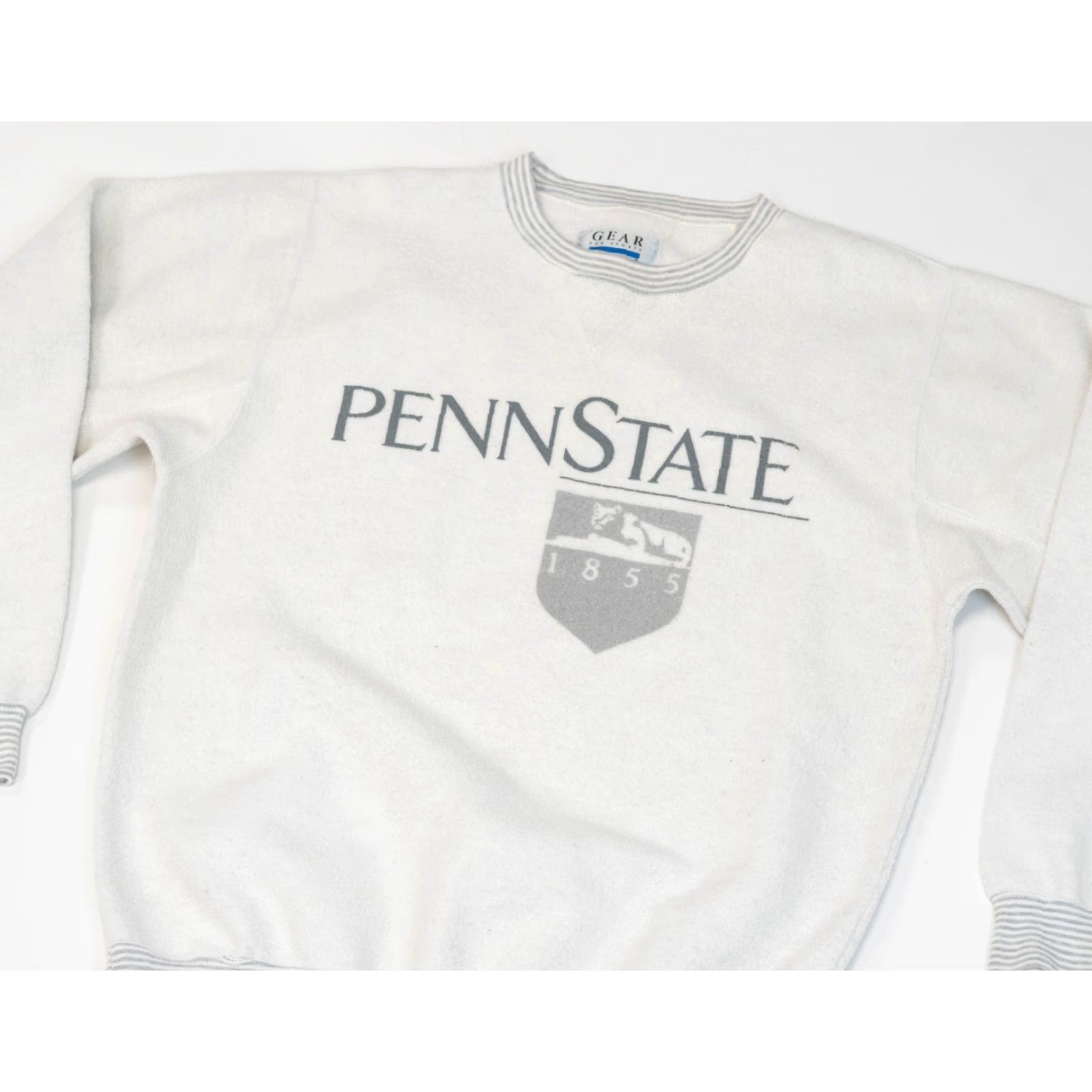 Penn VINTAGE Penn State Nittany Lions Sweatshirt Men Large Gray 90s NCAA PSU Shirt Pullover Crew Neck Logo Graphic Print Winter Fall Spring Men Size US L / EU 52-54 / 3 - 2 Thumbnail