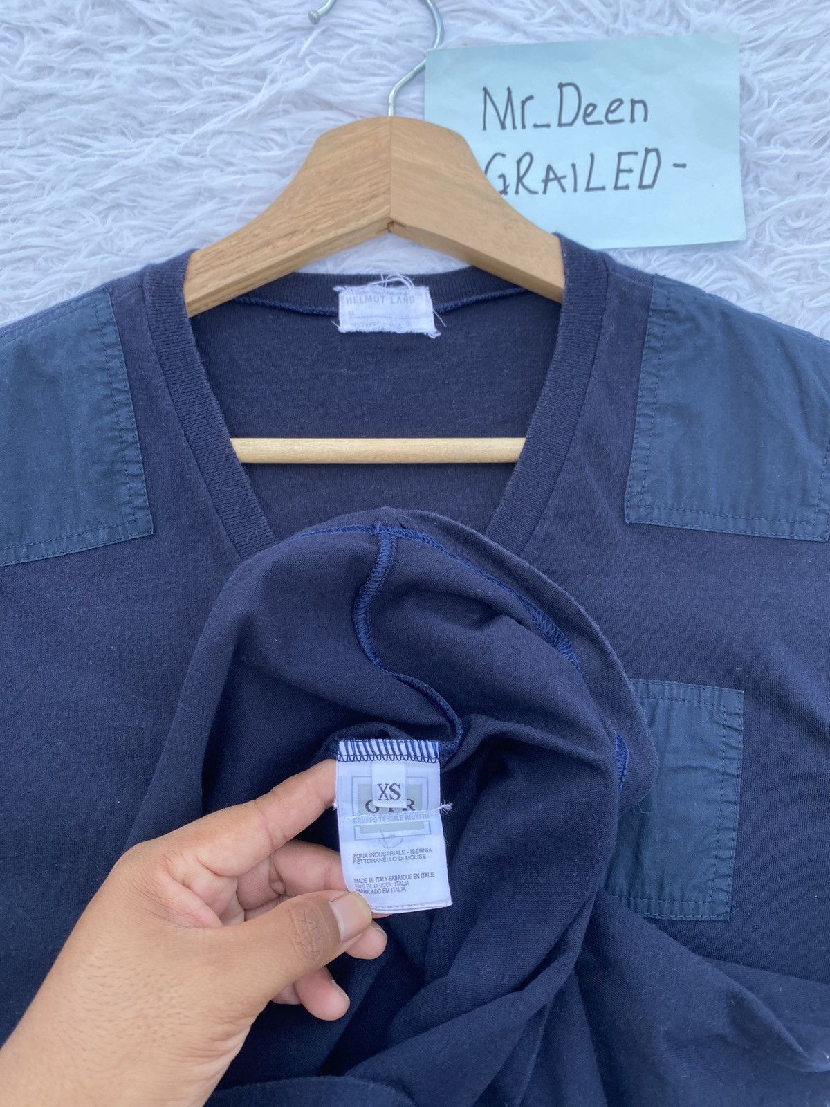 Helmut Lang Rare Vintage Helmut Lang Produce 1998 Pocket Tshirt Size US XS / EU 42 / 0 - 12 Thumbnail