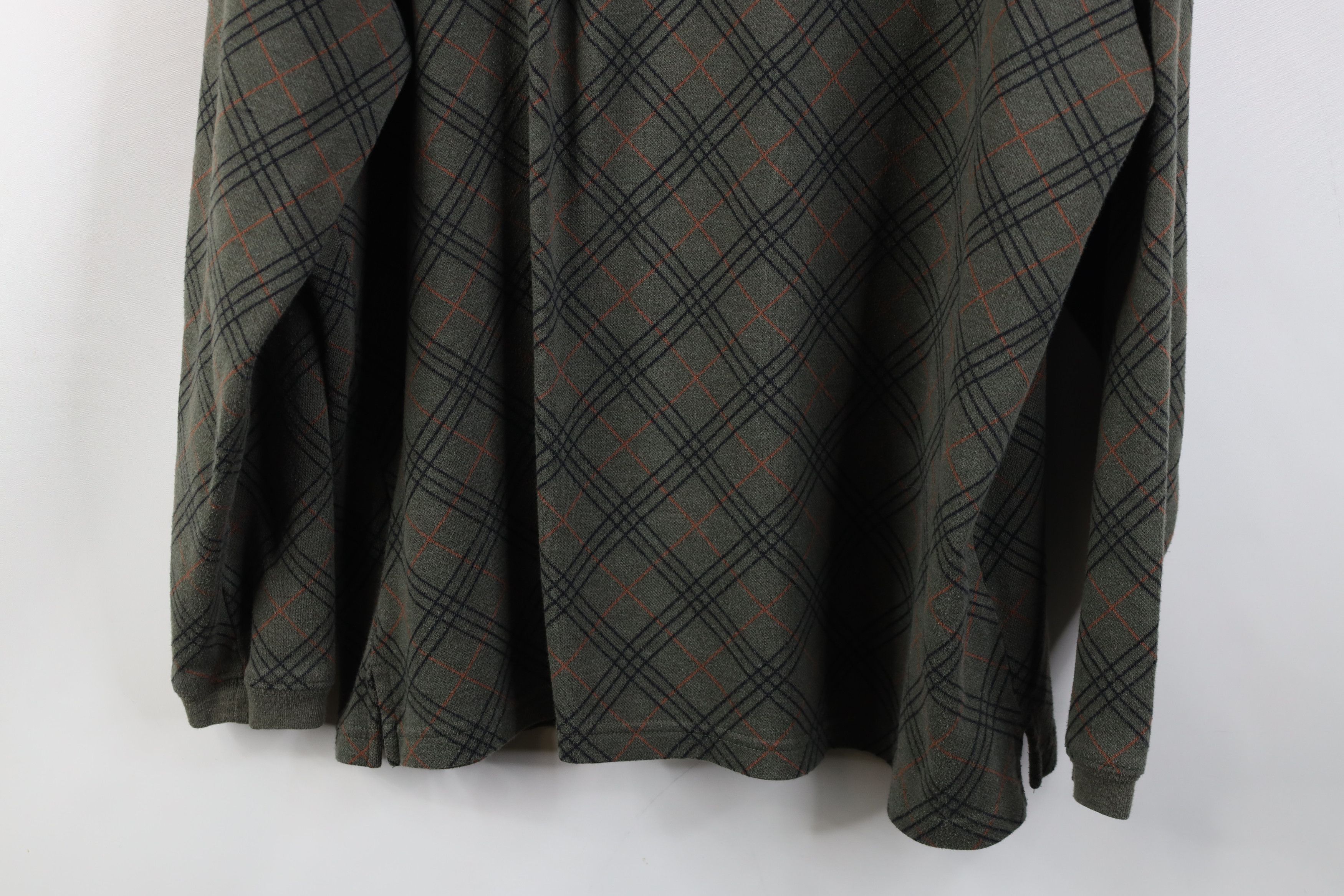 Vintage Vintage 90s Streetwear Long Sleeve Rugby Polo Shirt Plaid Size US XL / EU 56 / 4 - 11 Thumbnail