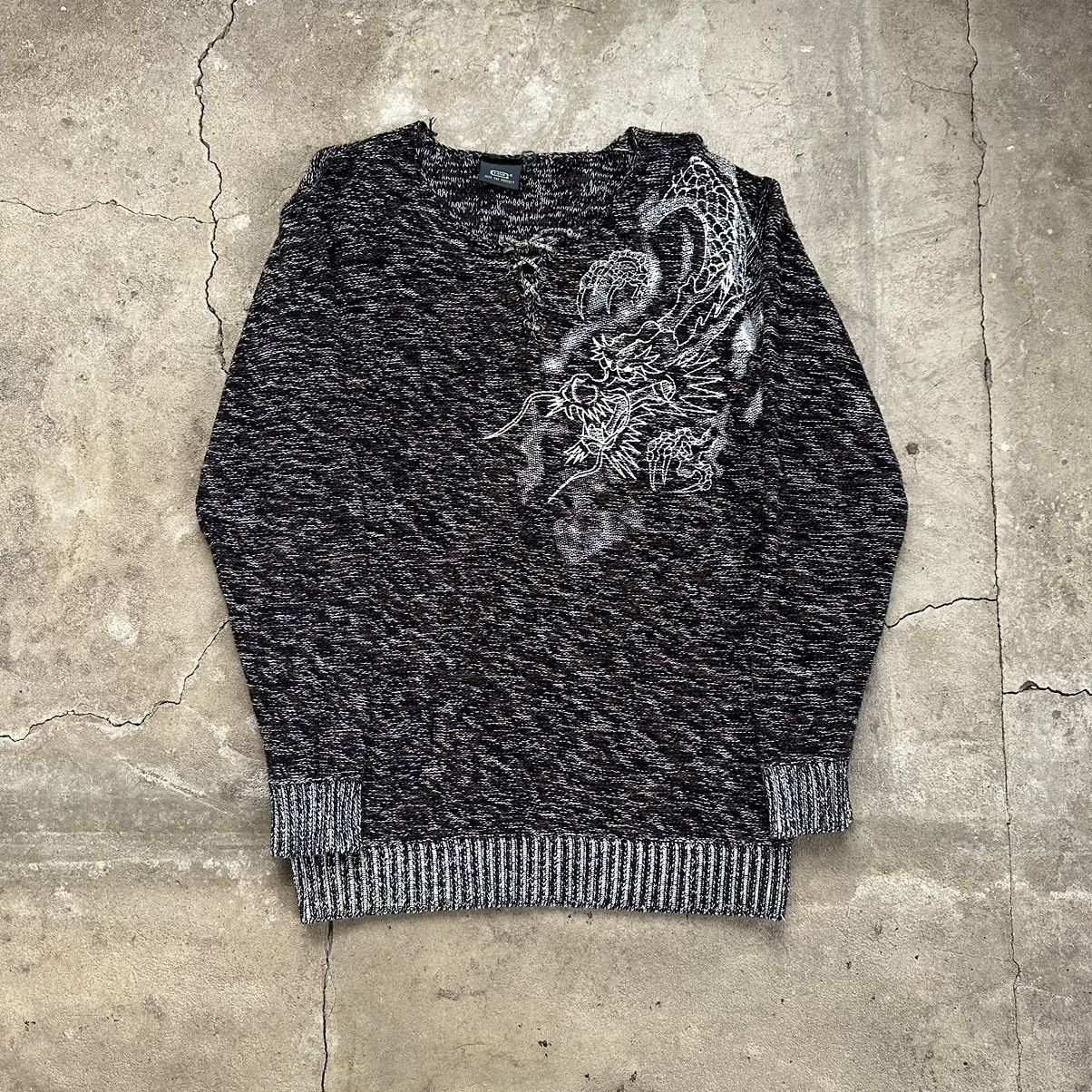 G-Star × Vintage VINTAGE G STAR RAW BIGLOGO AVANTGARDE LIGHT SWEATER Size US L / EU 52-54 / 3 - 5 Thumbnail