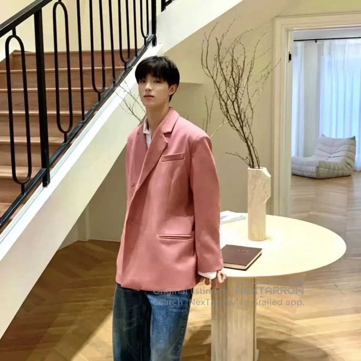 Dior Dior x Travis Scott Pink Casual Suit Jacket. Size US M / EU 48-50 / 2 - 4 Thumbnail