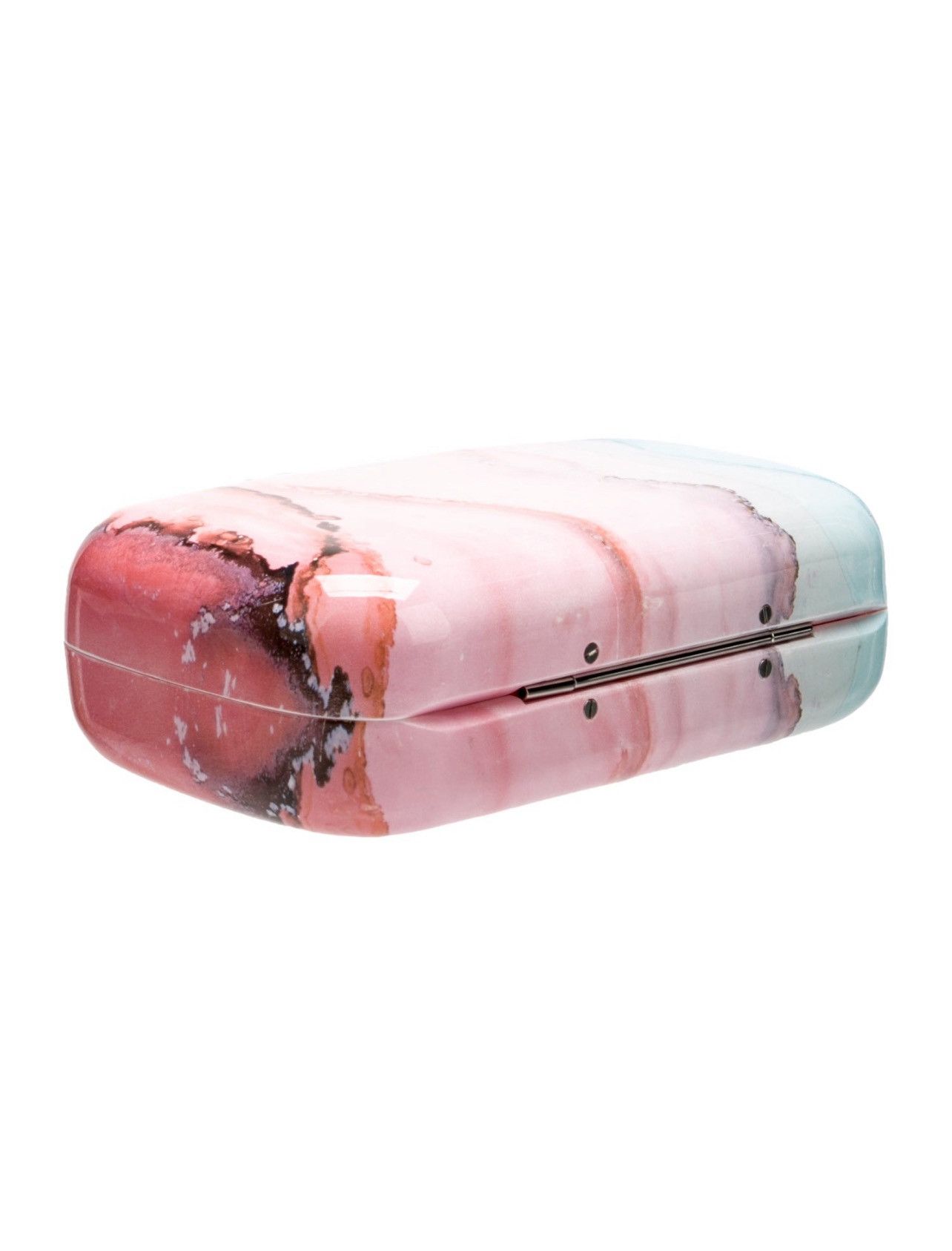 Alexander McQueen 🔥SUPER RARE🔥 Top Handle Skull Rainbow Marble Clutch Size ONE SIZE - 4 Thumbnail