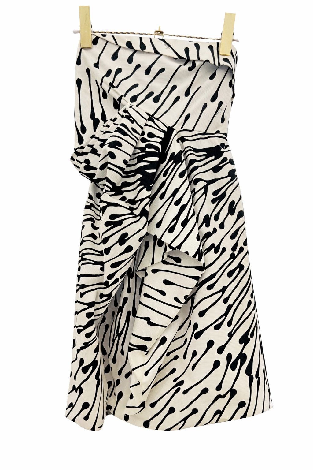 Gucci Gucci Abstract Brushstroke Print Strapless Dress Size XS / US 0-2 / IT 36-38 - 7 Thumbnail
