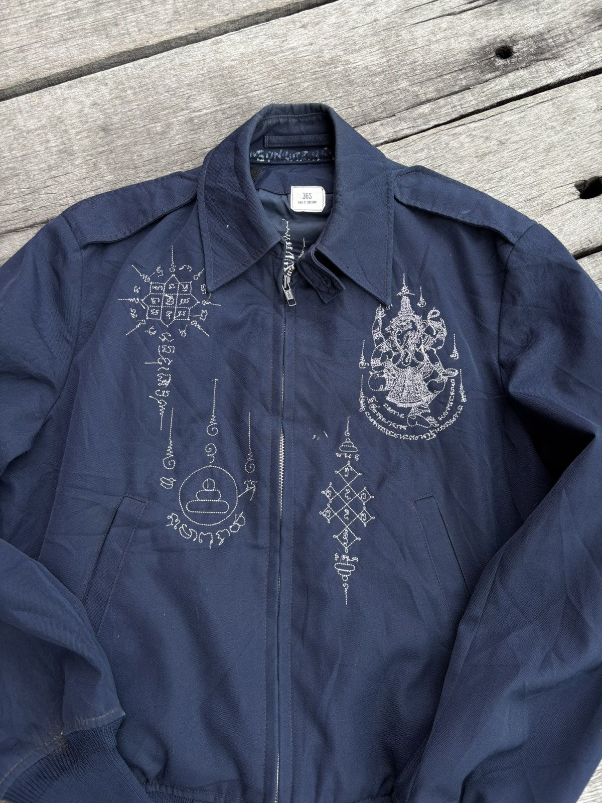 Vintage Thai Sak Yan Tattoo Custom made Jacket Size US M / EU 48-50 / 2 - 3 Thumbnail