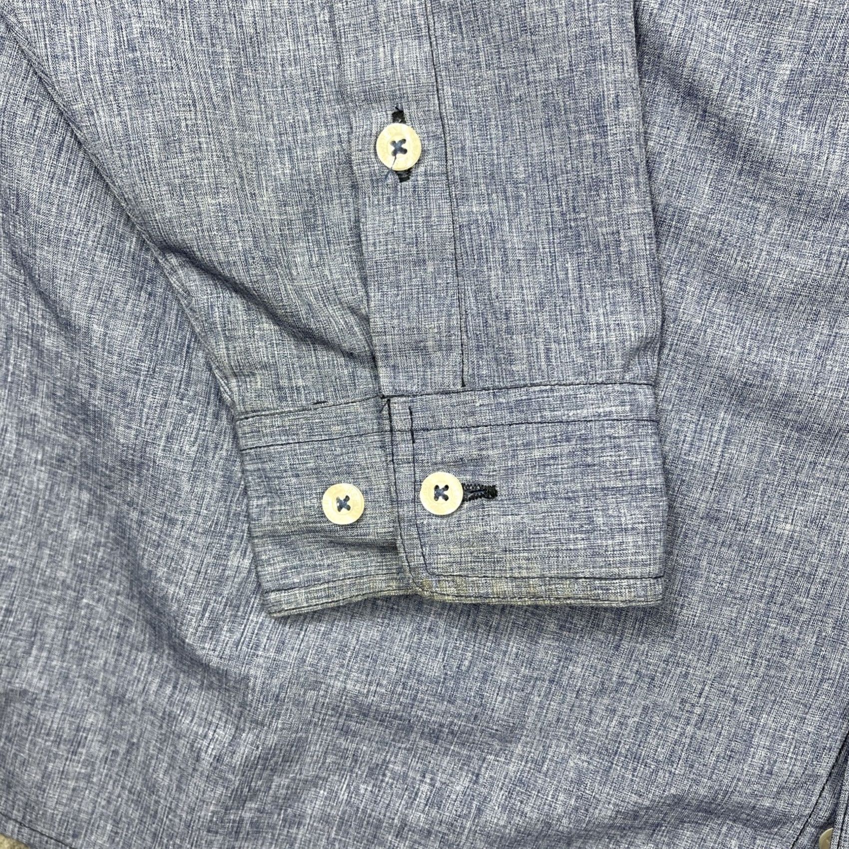 Vintage Southern Marsh Performance Button Up Shirt Mens 2X Blue Long Sleeve Coastal Size US XXL / EU 58 / 5 - 6 Thumbnail