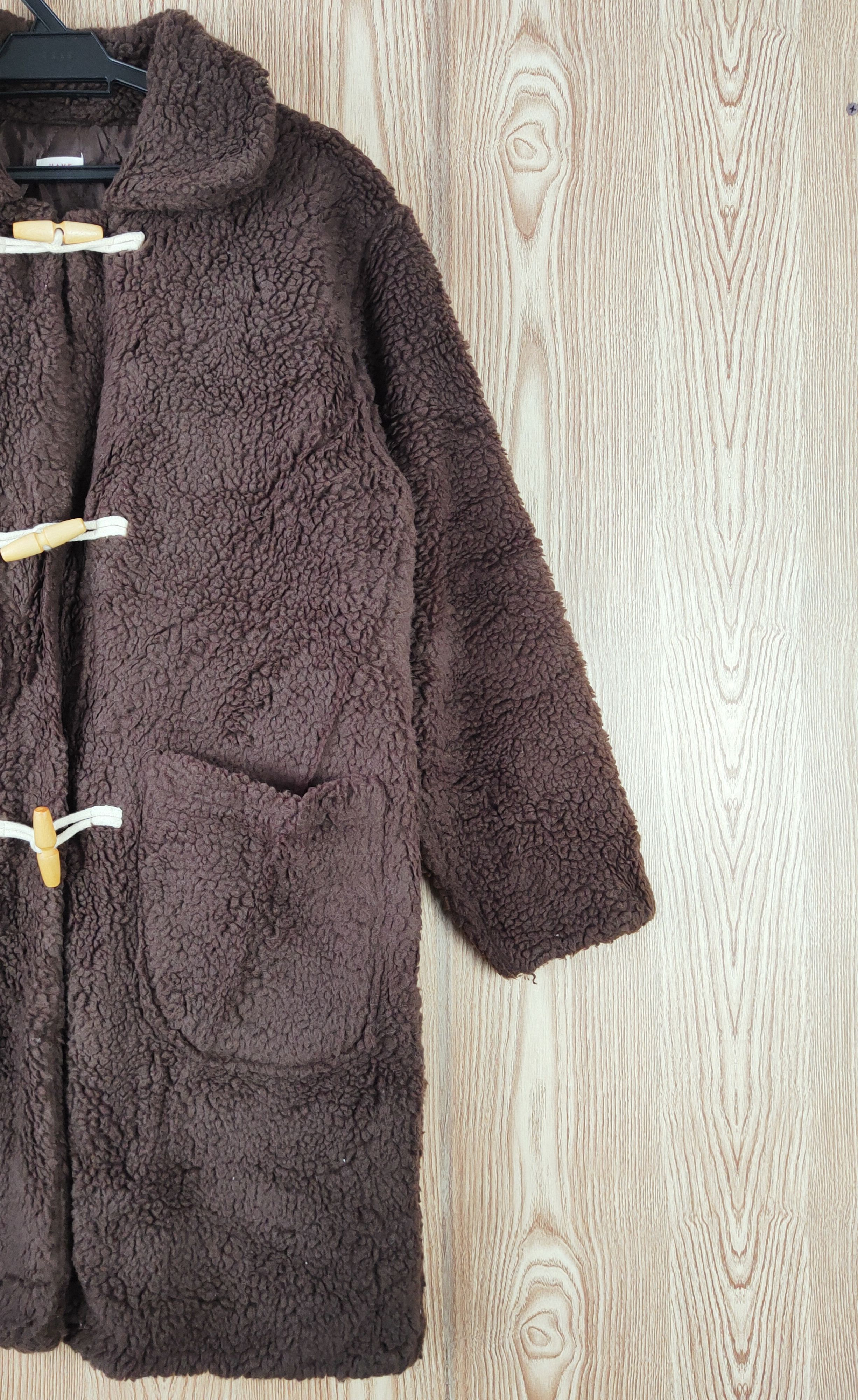 Japanese Brand × Vintage Winter Vintage Have Dark Brown Fur Mohair Duffle Coats Size US L / EU 52-54 / 3 - 5 Thumbnail