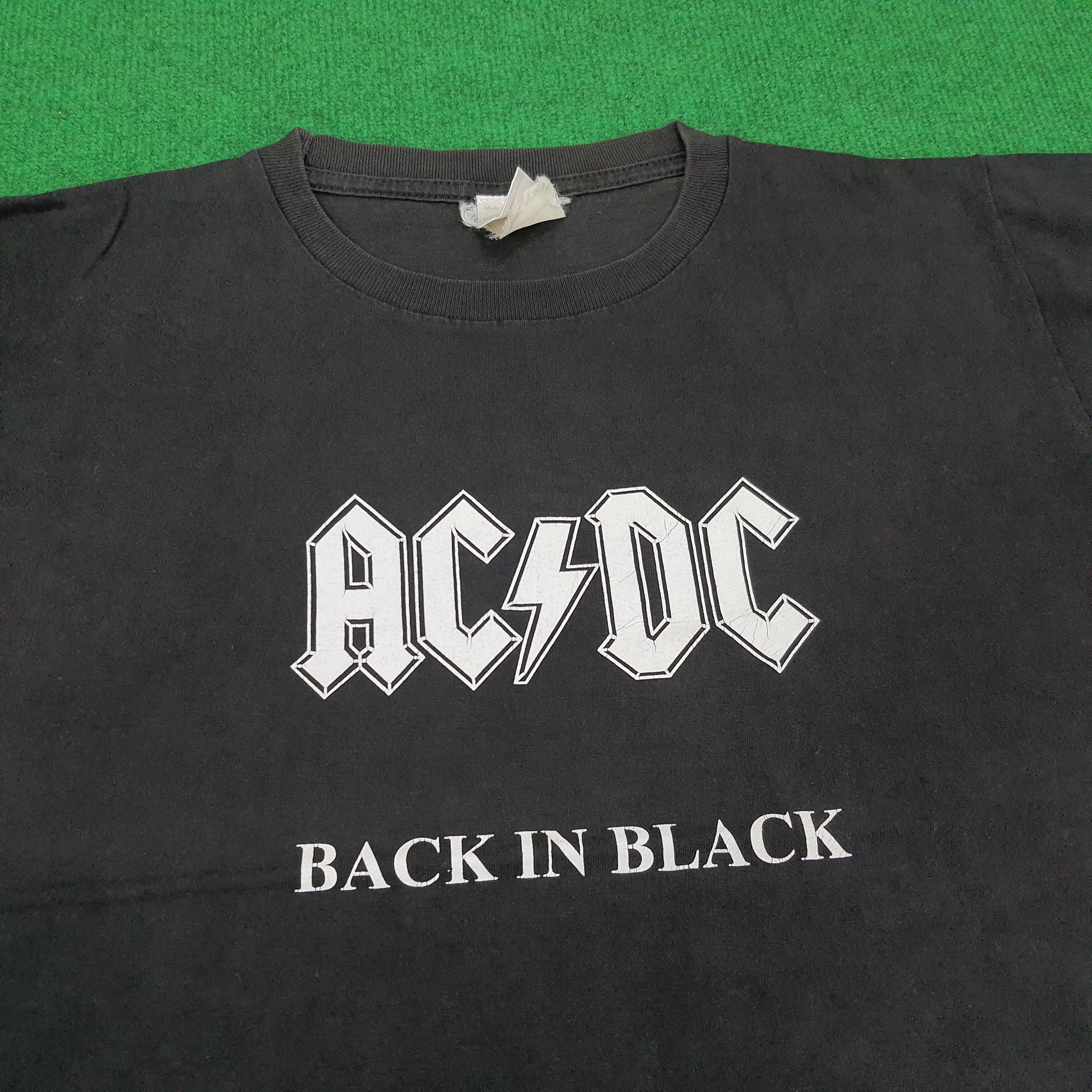 AC/DC × Vintage Vintage AC/DC Back in Black Band Tees Size US L / EU 52-54 / 3 - 2 Thumbnail