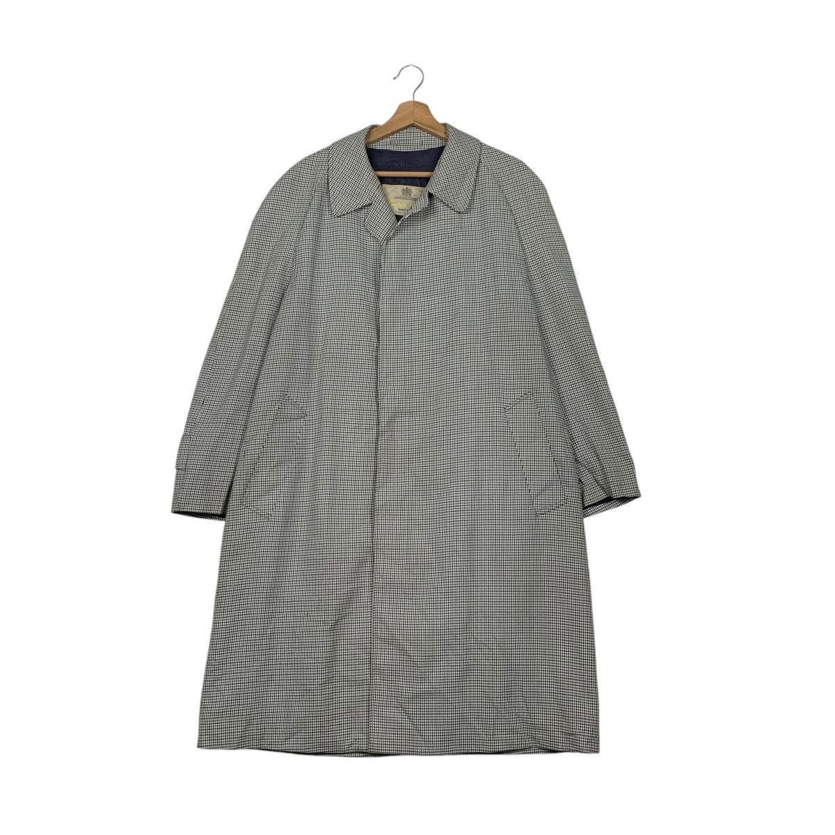 Aquascutum Vintage Aquascutum Houndstooth Trench Coat Size US L / EU 52-54 / 3 - 1 Thumbnail