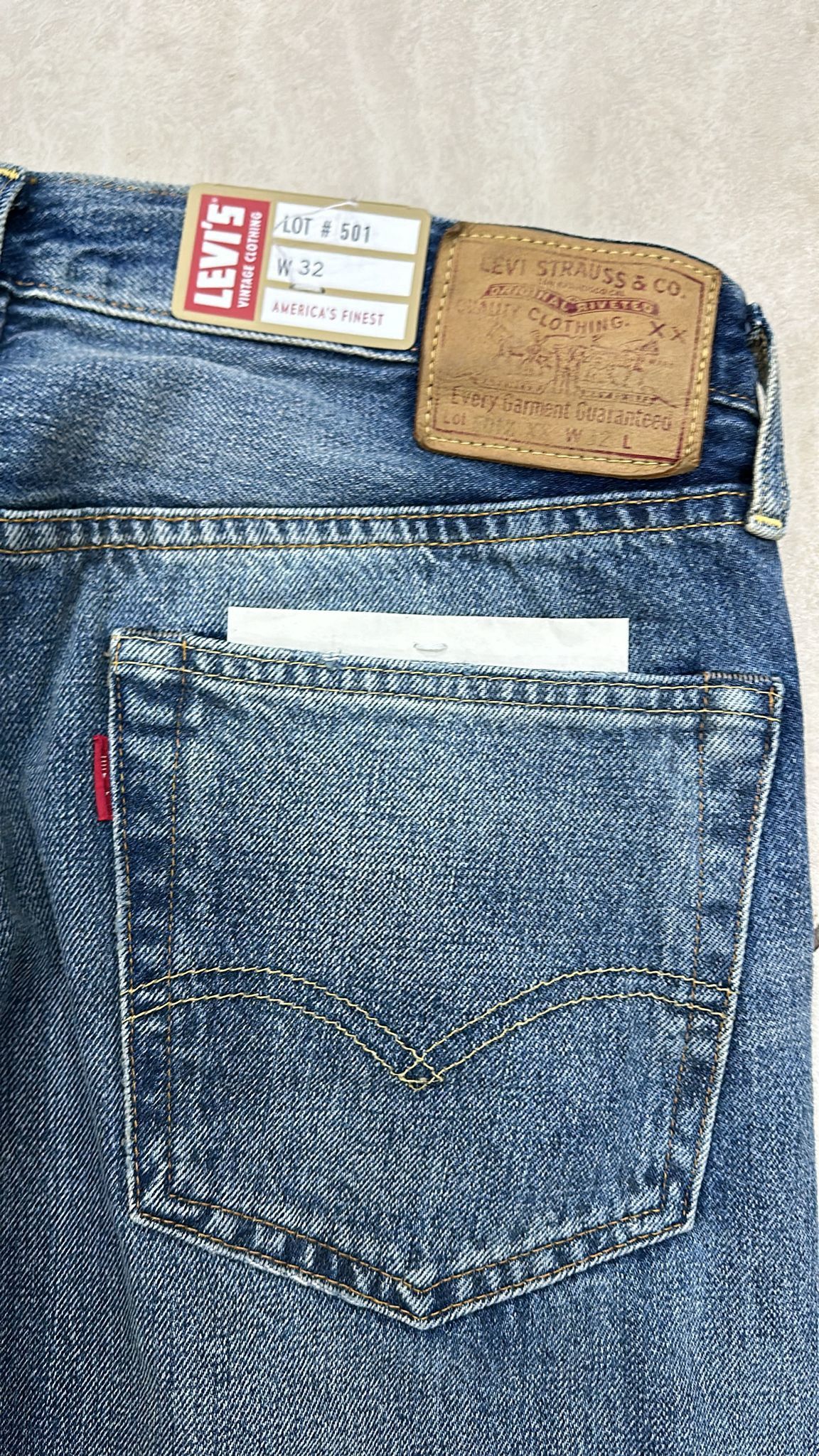 Levi's Vintage Clothing LVC Levi's Vintage Clothing 1947 501XX BigE Selvedge Jeans Size US 32 / EU 48 - 6 Thumbnail