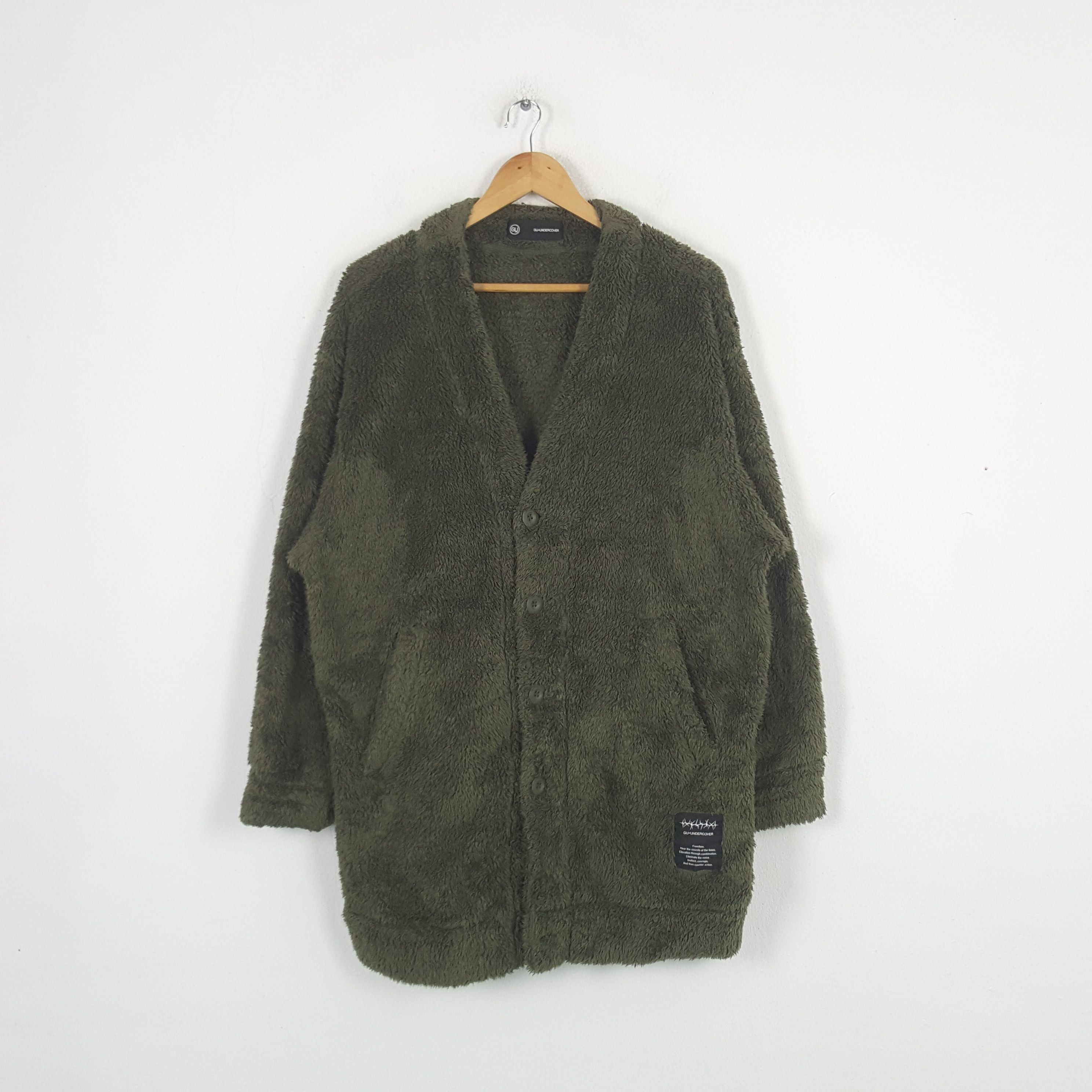 GU × Undercover × Vintage Vintage GU X Undercover Japanese Fleece Jacket C287N14 Size US L / EU 52-54 / 3 - 3 Thumbnail