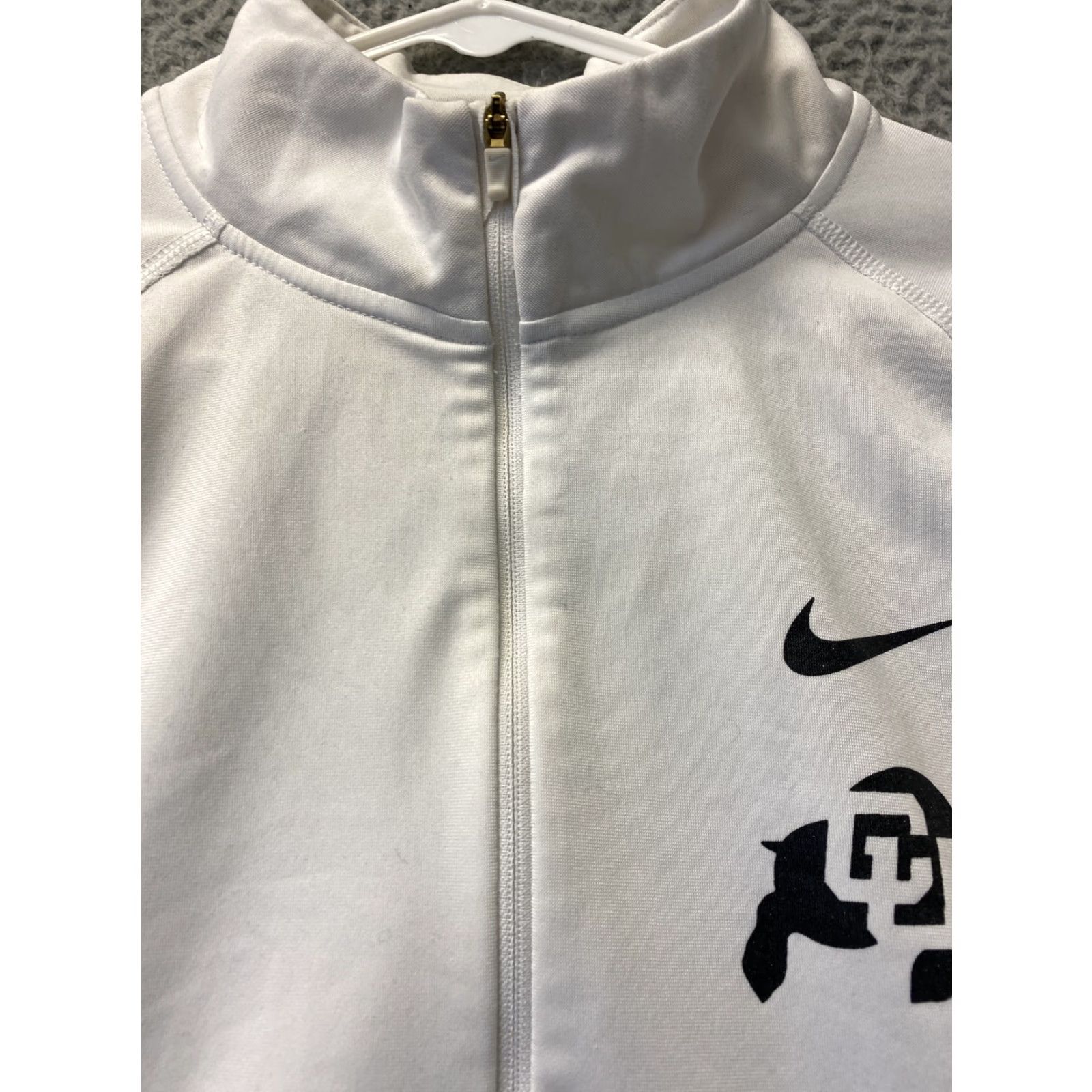 Nike Nike Sweater Golf Quarter Zip Dri Fit Swoosh Womens L White /95-51 Stretch Pockets 1/4 Zip All Seasons Pullover Size L / US 10 / IT 46 - 3 Thumbnail