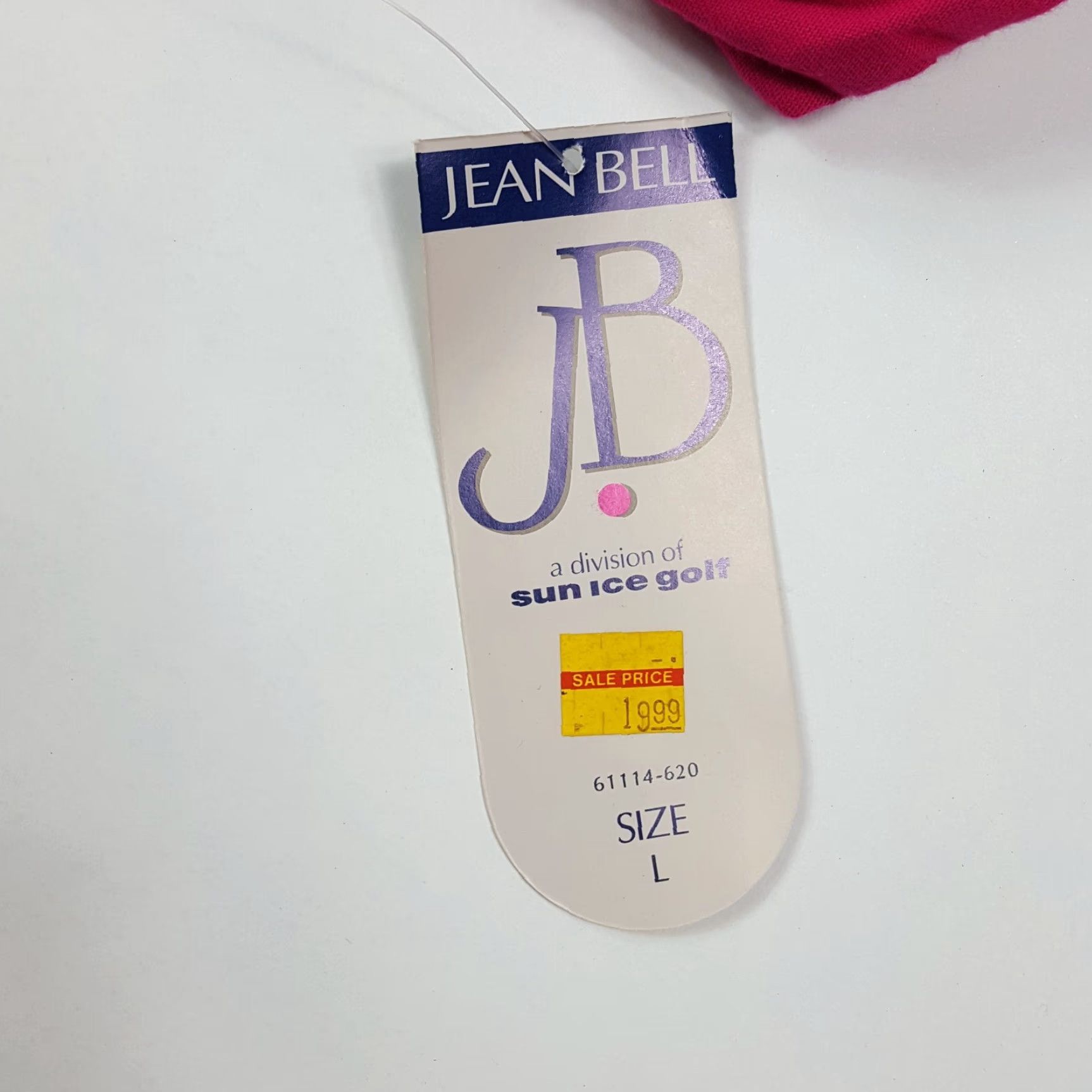 Bell VINTAGE Jean Bell Womens T-Shirt Top Shirt Pink Short Sleeve 80s 90s Golf Casual Logo Embroidered Crew Neck Pullover Knit 100% Cotton Regular Size L Size L / US 10 / IT 46 - 6 Thumbnail