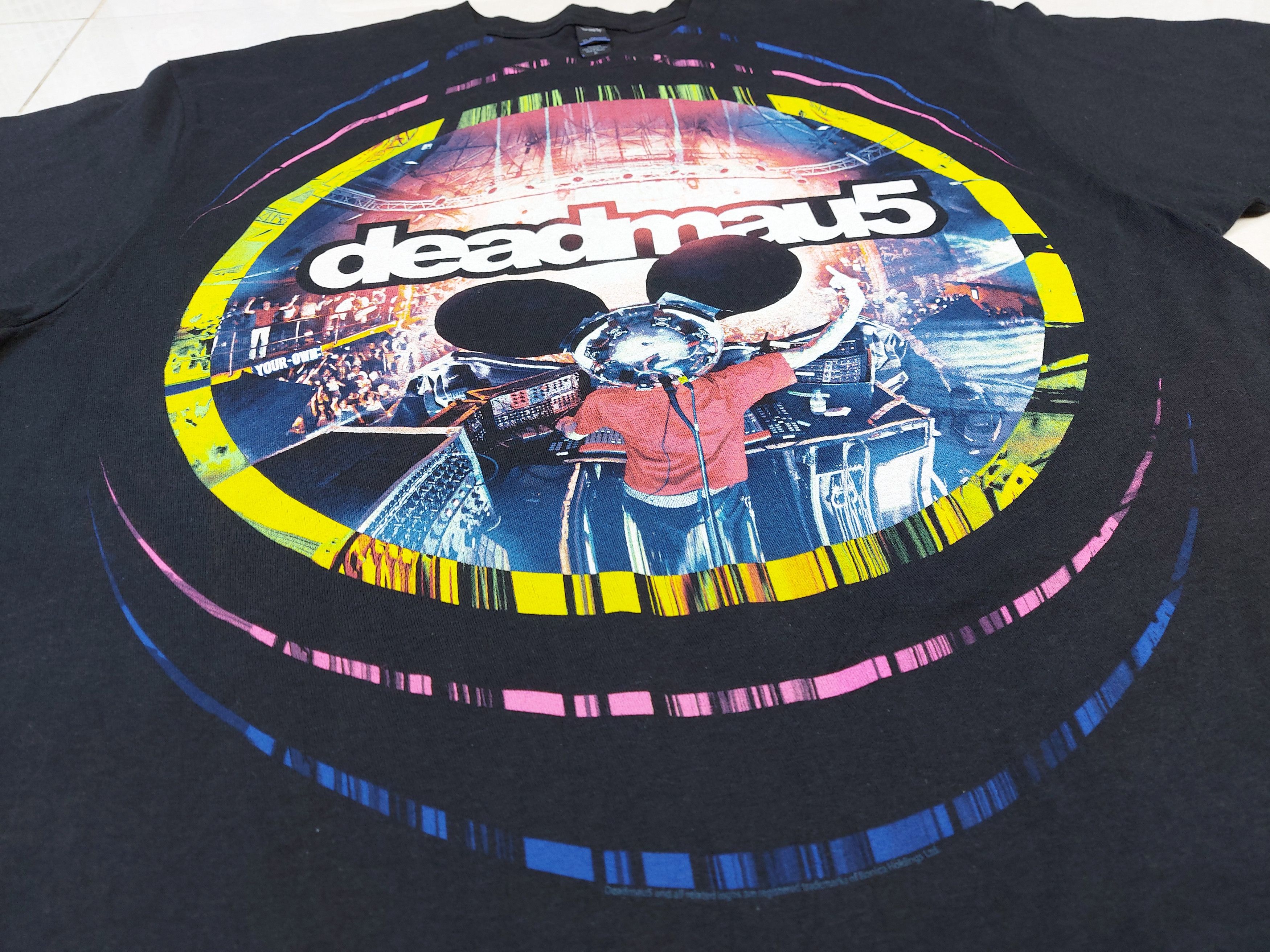 Band Tees Authentic Deadmau5 DJ Set Multi Circle Official Merch TEE Size US XL / EU 56 / 4 - 5 Thumbnail