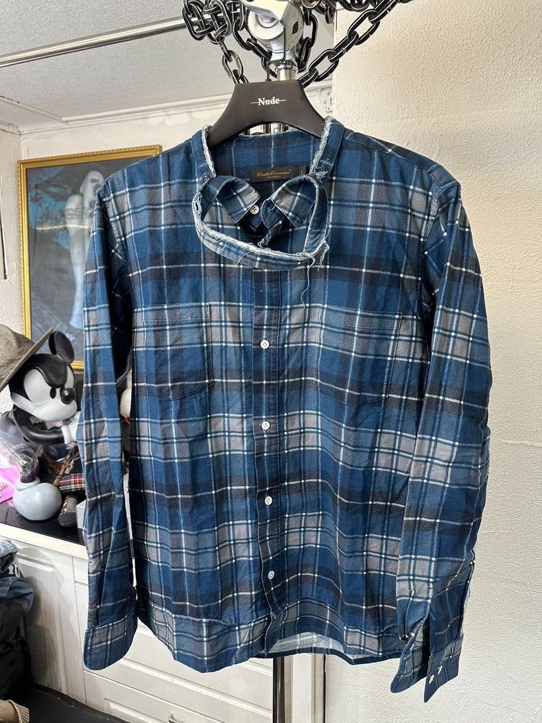 Undercover Undercover SCAB Plaid Collar Shirt Red Size US L / EU 52-54 / 3 - 7 Thumbnail