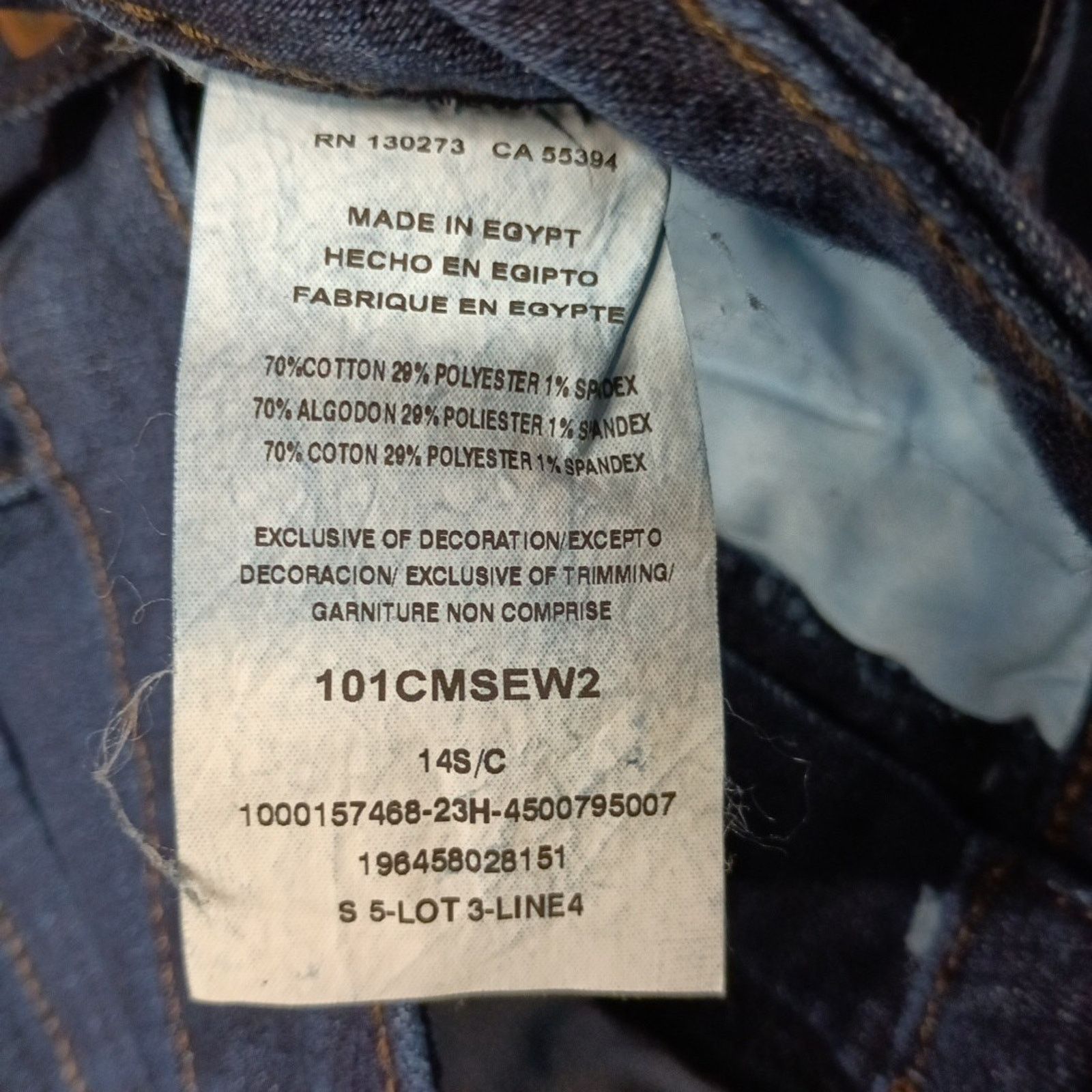 Lee Lee Straight Leg Jeans Women's 14 Short Size 33x27 Blue Size 36" / US 14 / IT 50 - 6 Thumbnail