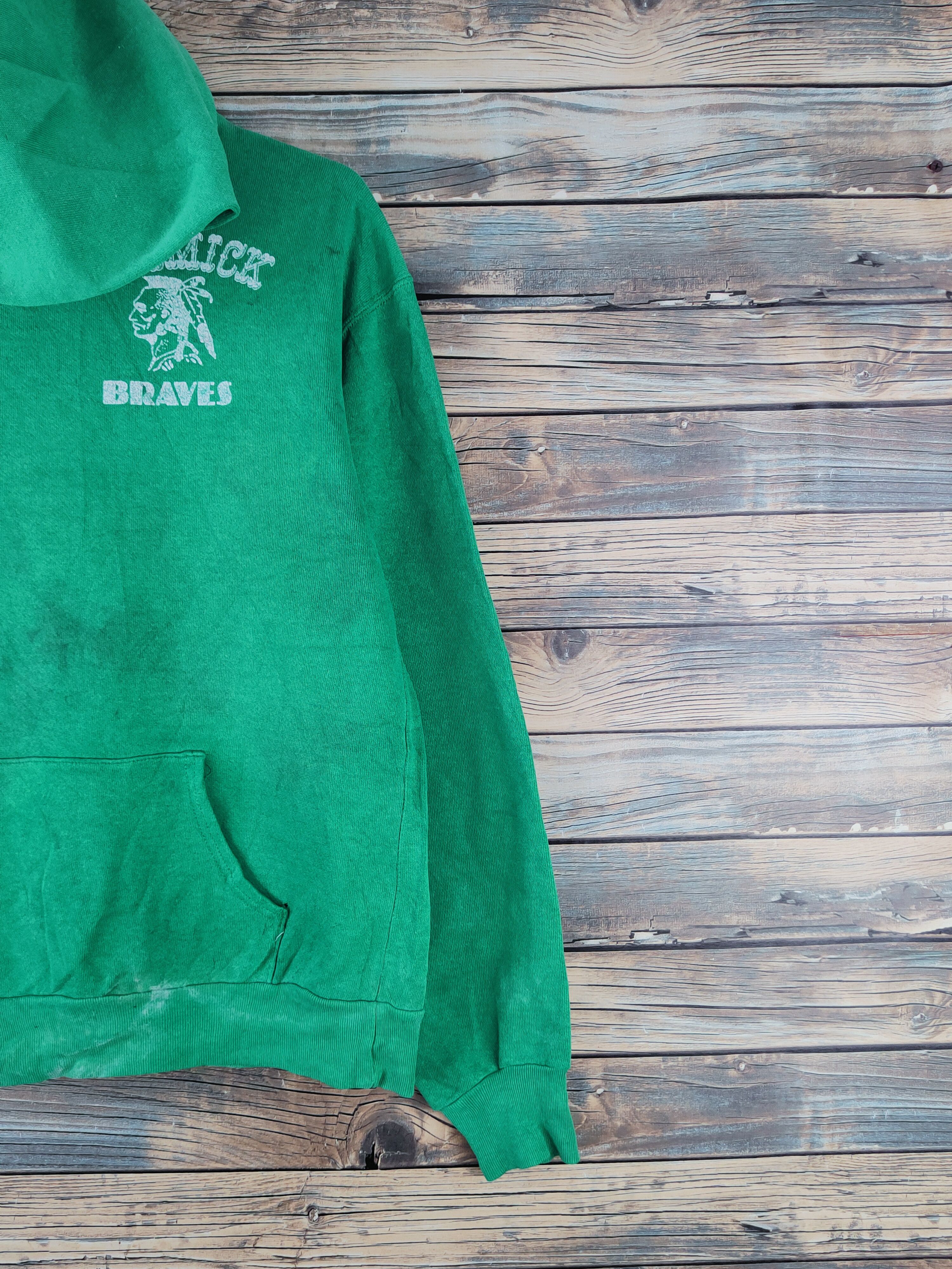 Majestic Vintage Faded Majestic Green Hoodie Sweatshirts Size US M / EU 48-50 / 2 - 6 Thumbnail