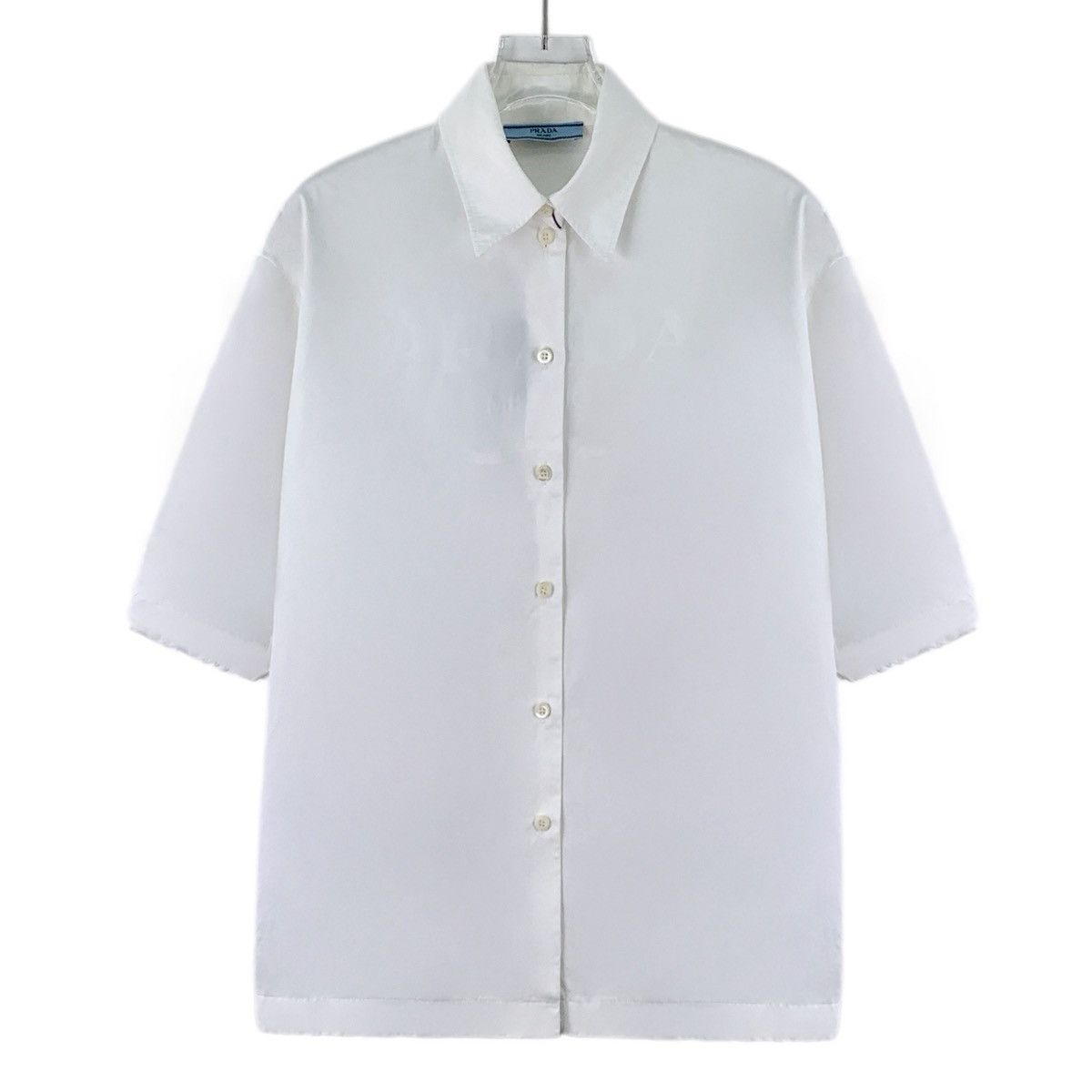 Prada Prada Collared Single-breasted Short Sleeve Shirt K26WX Size S / US 4 / IT 40 - 1 Thumbnail