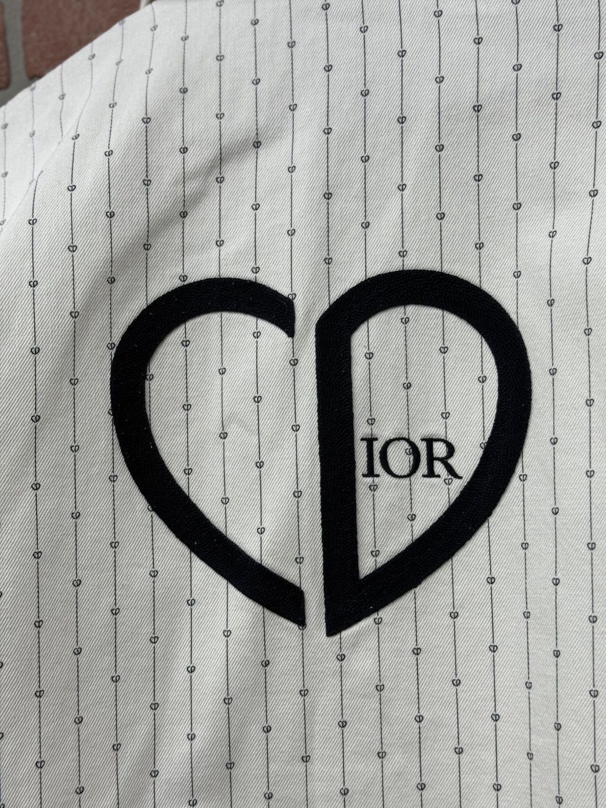 Dior Dior Valentine Striped Denim Jacket Size (50) White RARE Size US L / EU 52-54 / 3 - 15 Thumbnail