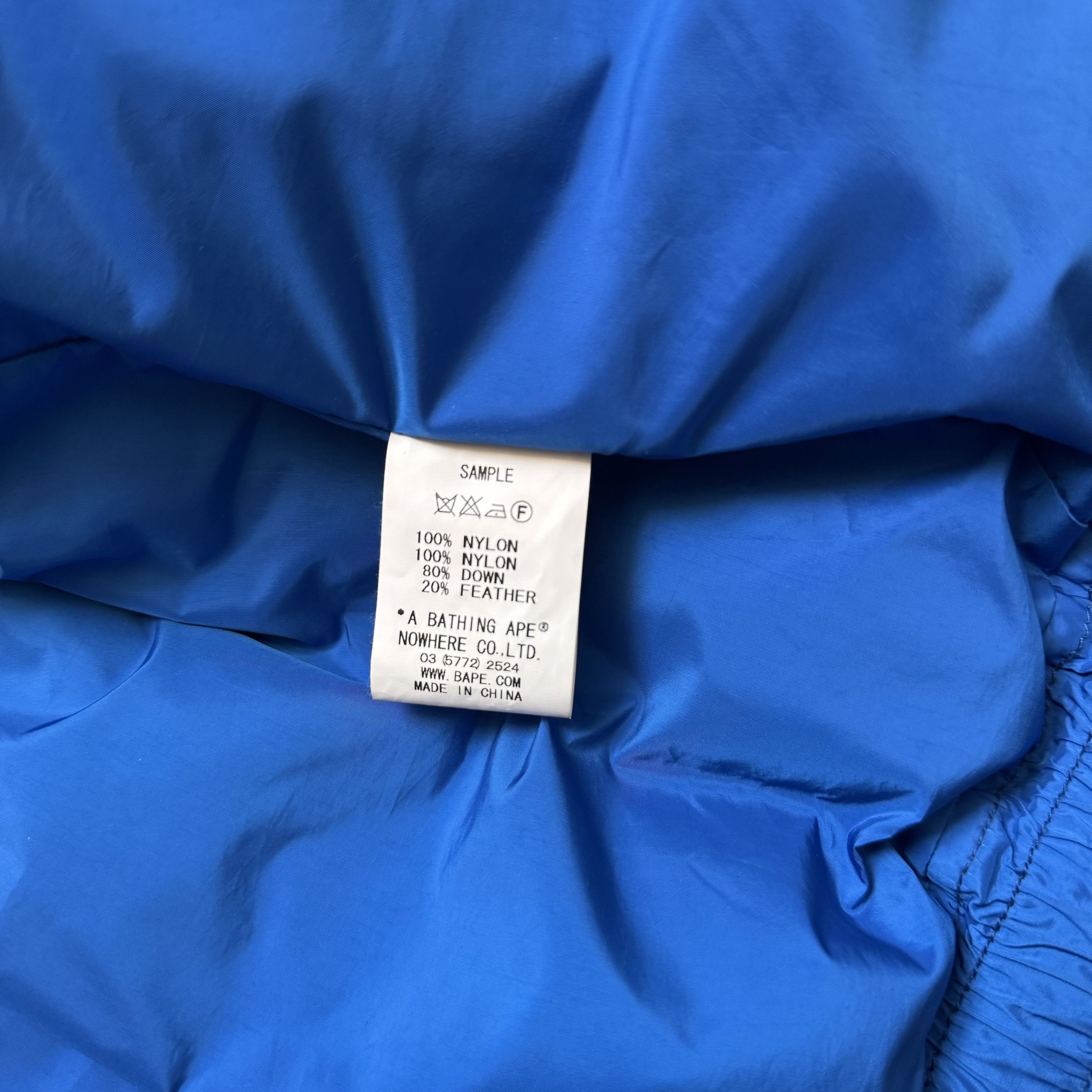 Bape A Bathing Ape Mountain Sports Blue Puffer SAMPLE Jacket Size US M / EU 48-50 / 2 - 9 Thumbnail